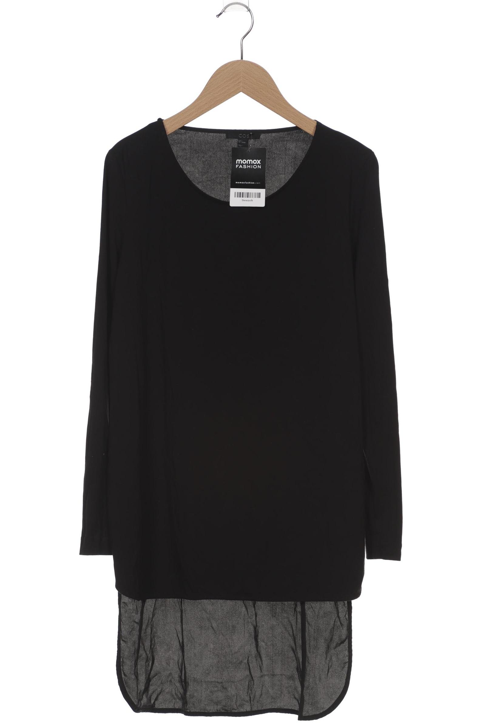 

COS Damen Langarmshirt, schwarz, Gr. 36