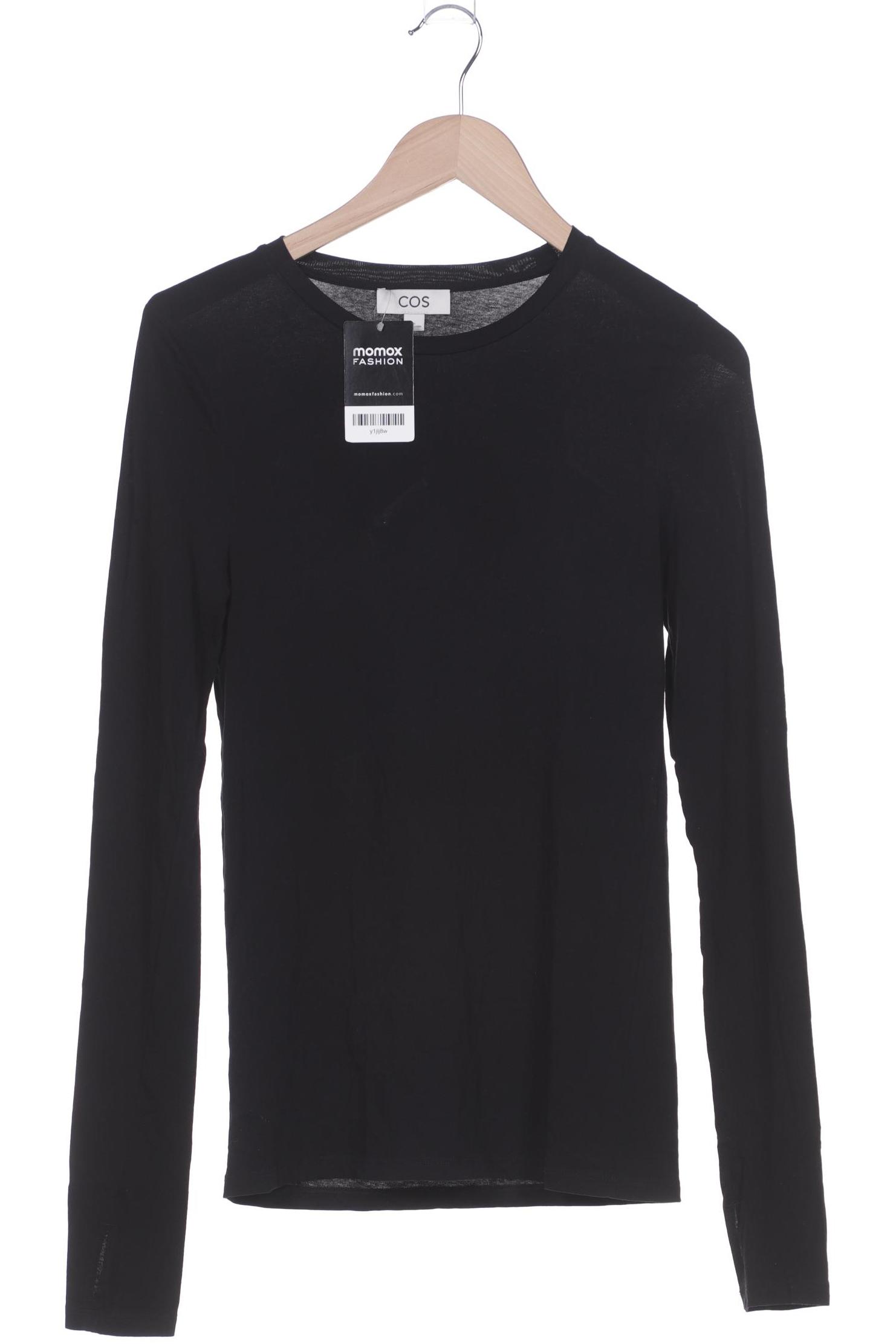 

COS Damen Langarmshirt, schwarz, Gr. 38