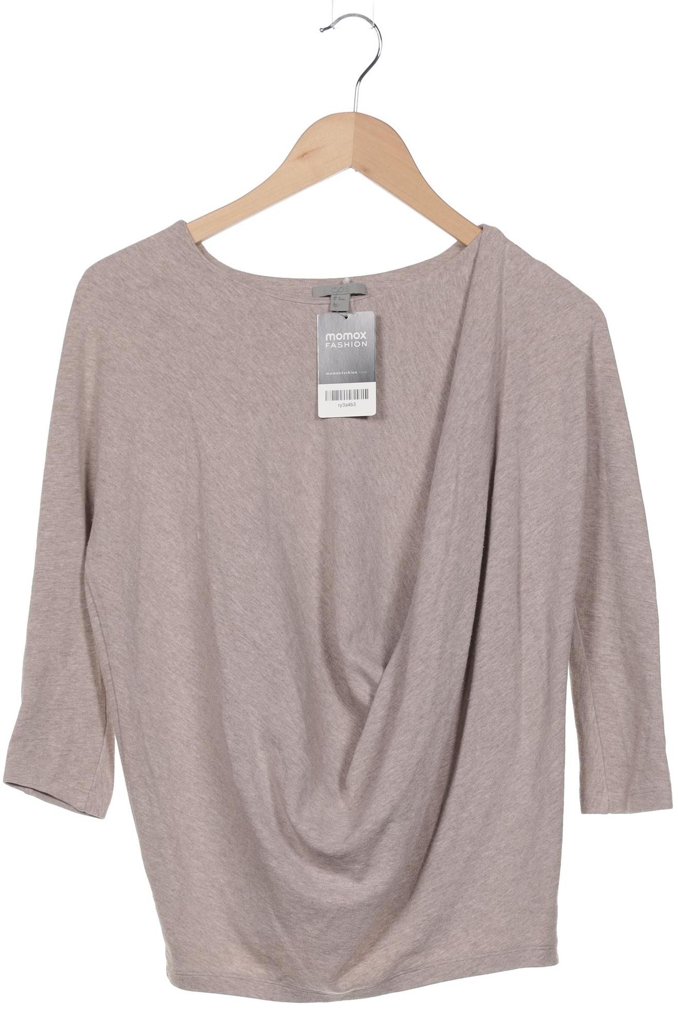 

COS Damen Langarmshirt, beige, Gr. 34