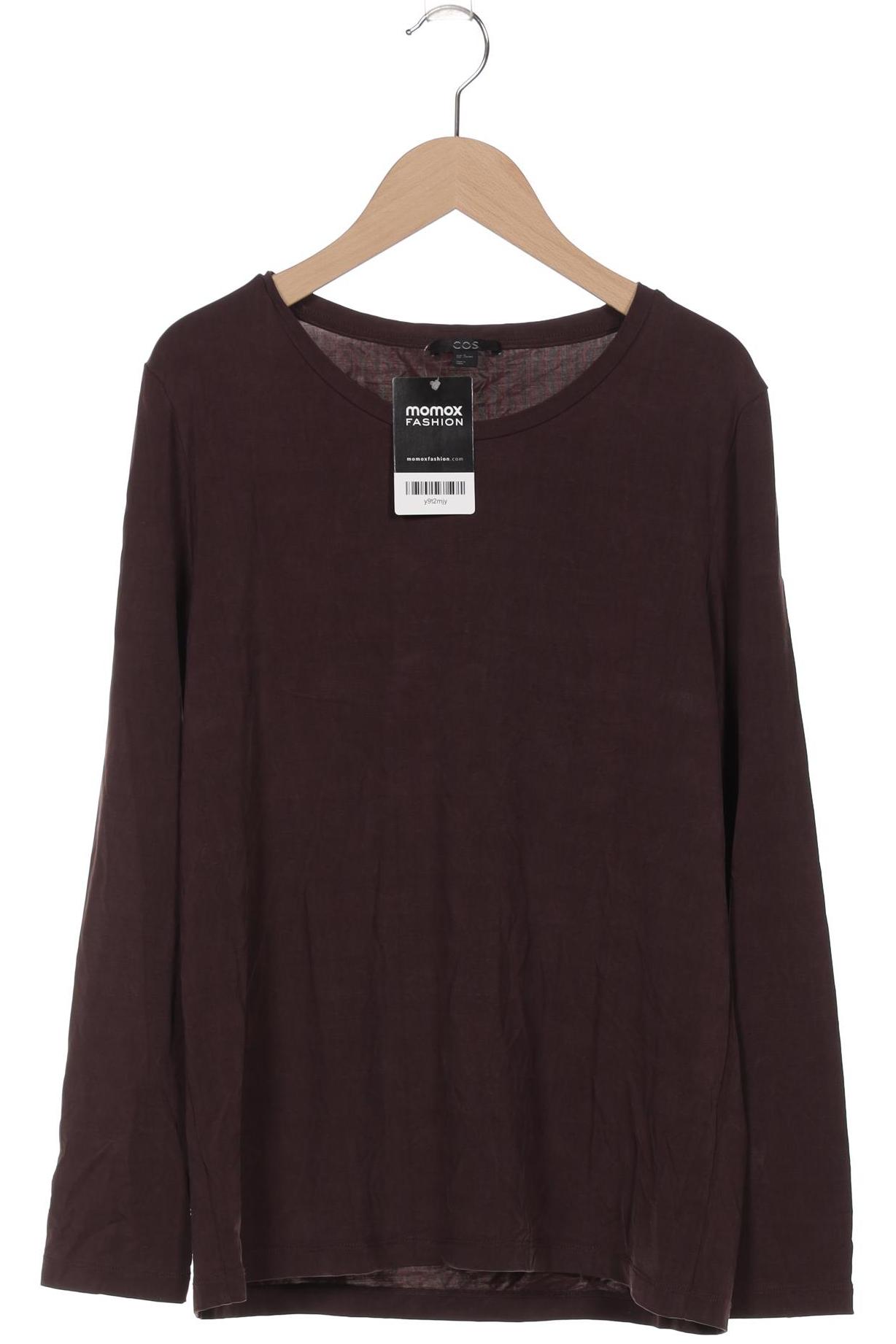 

COS Damen Langarmshirt, bordeaux, Gr. 38