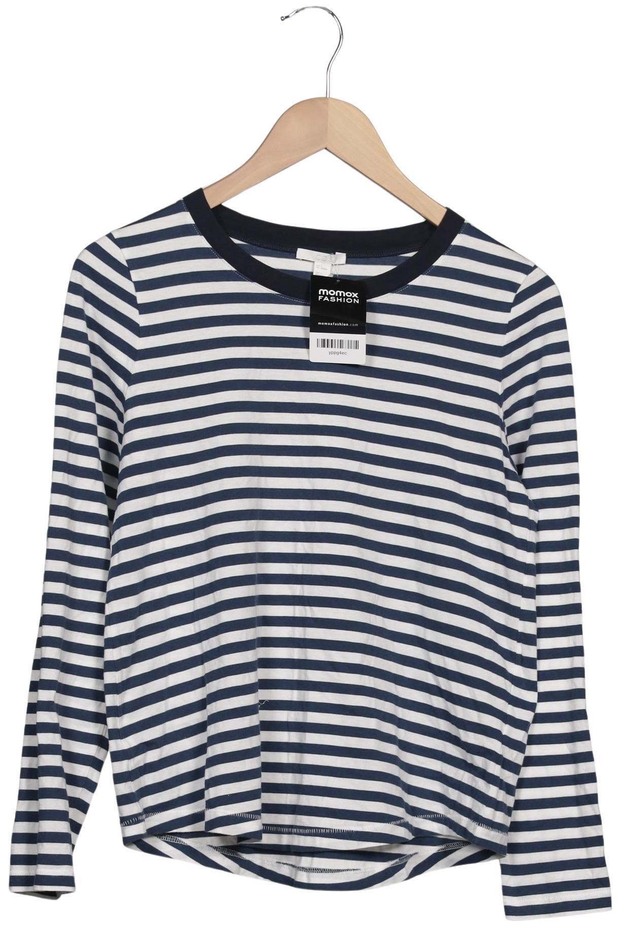 

COS Damen Langarmshirt, marineblau, Gr. 36
