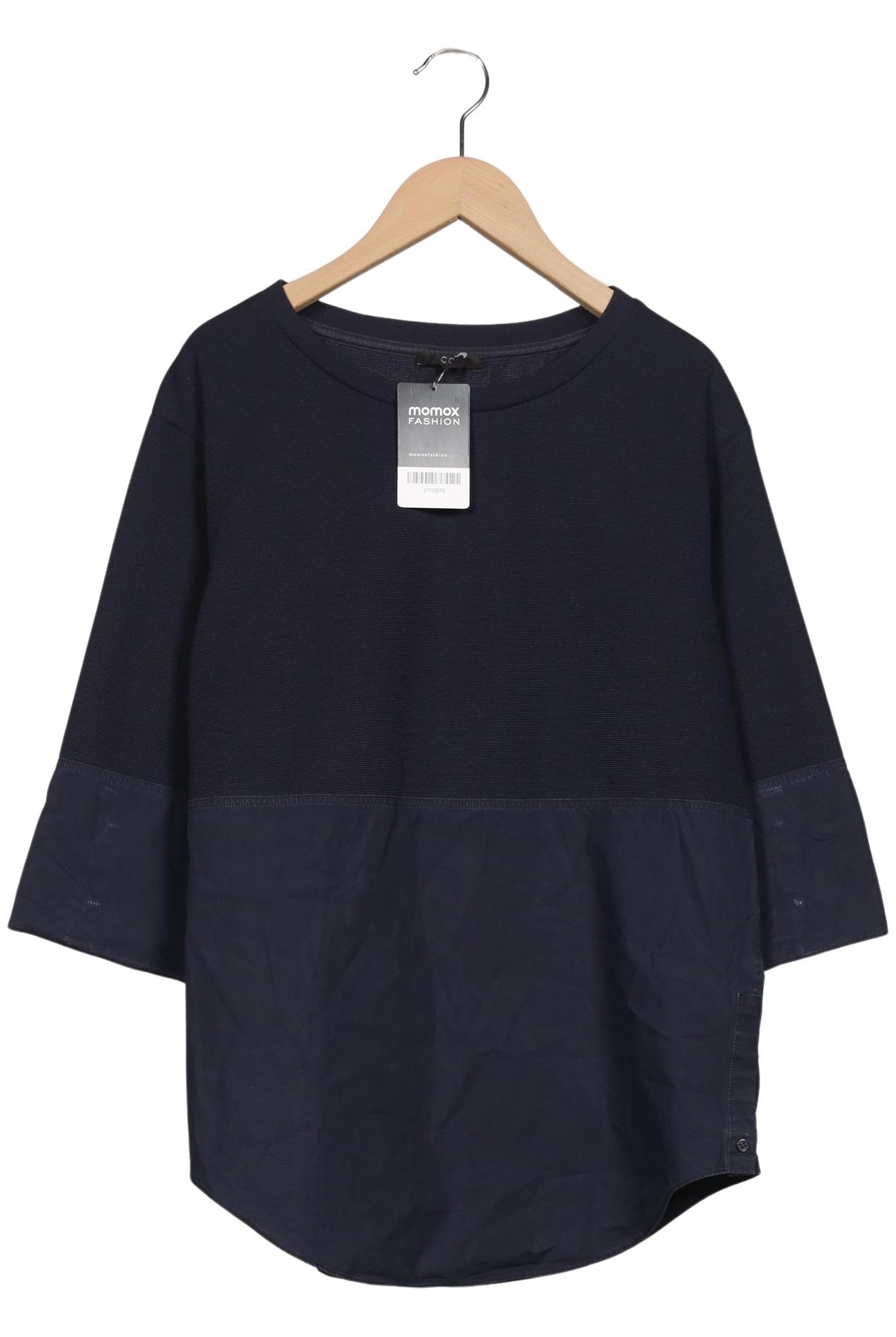 

COS Damen Langarmshirt, marineblau, Gr. 34