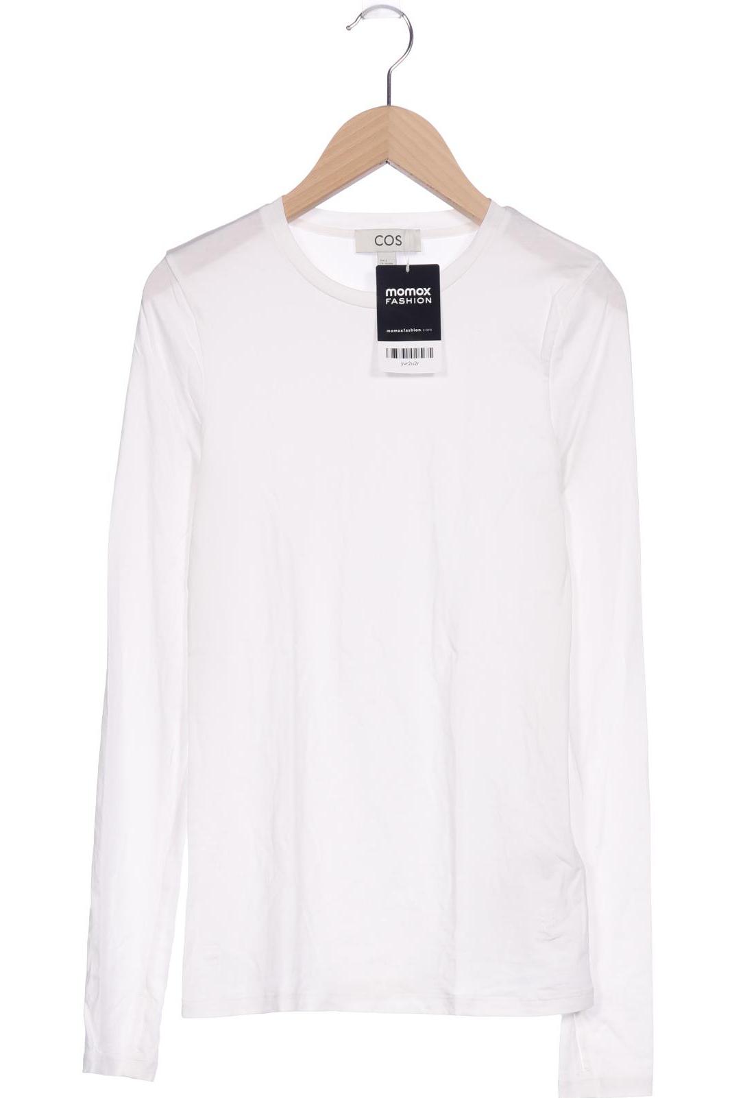 

COS Damen Langarmshirt, weiß, Gr. 36