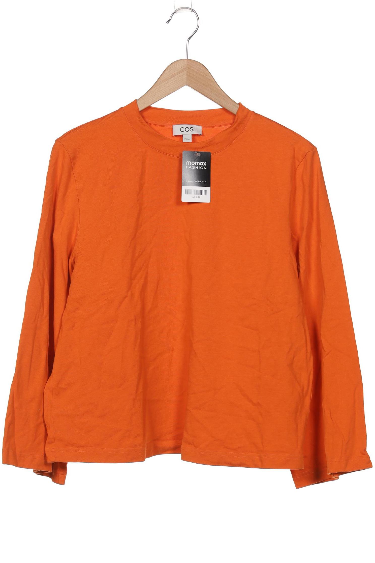 

COS Damen Langarmshirt, orange, Gr. 38