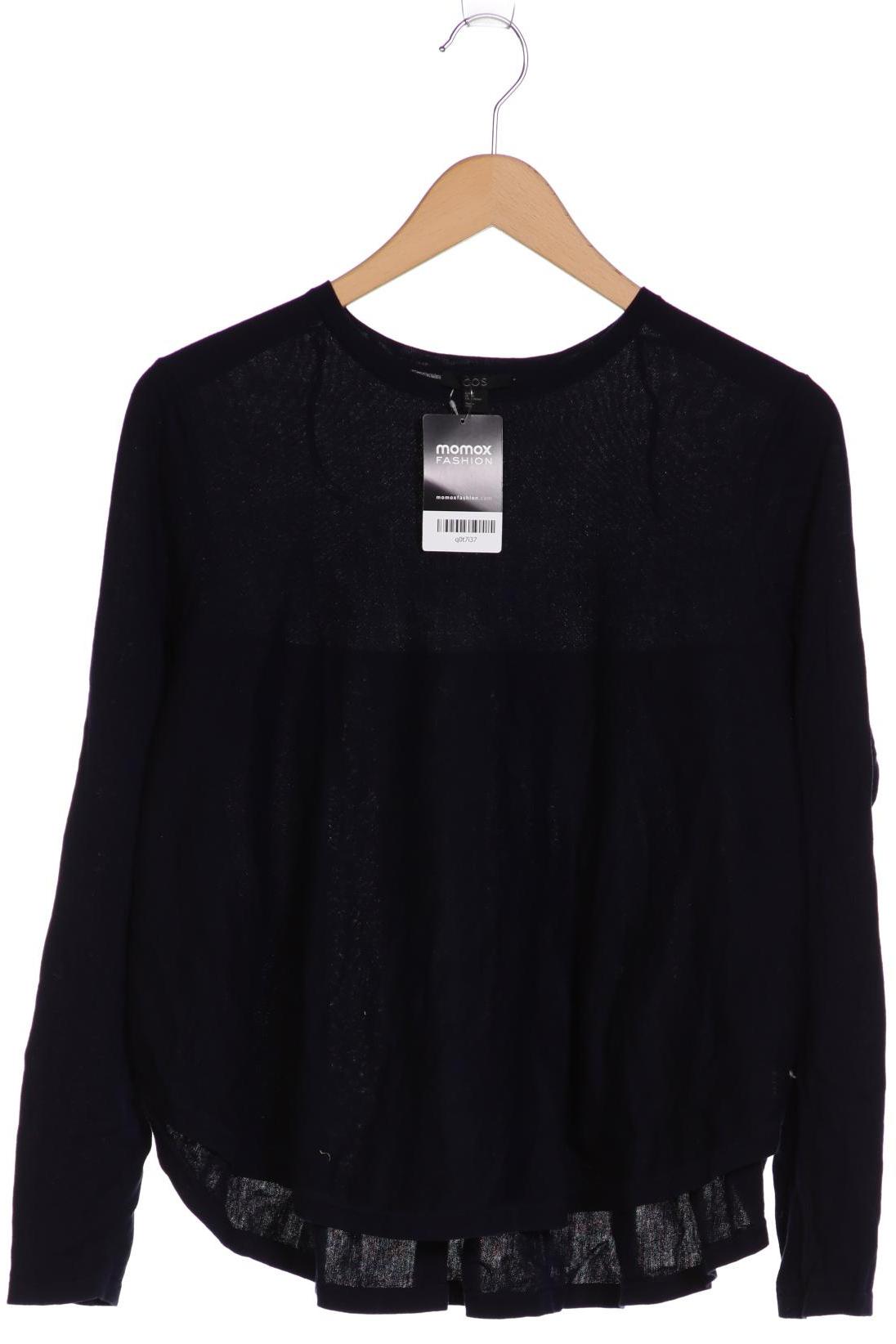 

COS Damen Langarmshirt, marineblau, Gr. 38