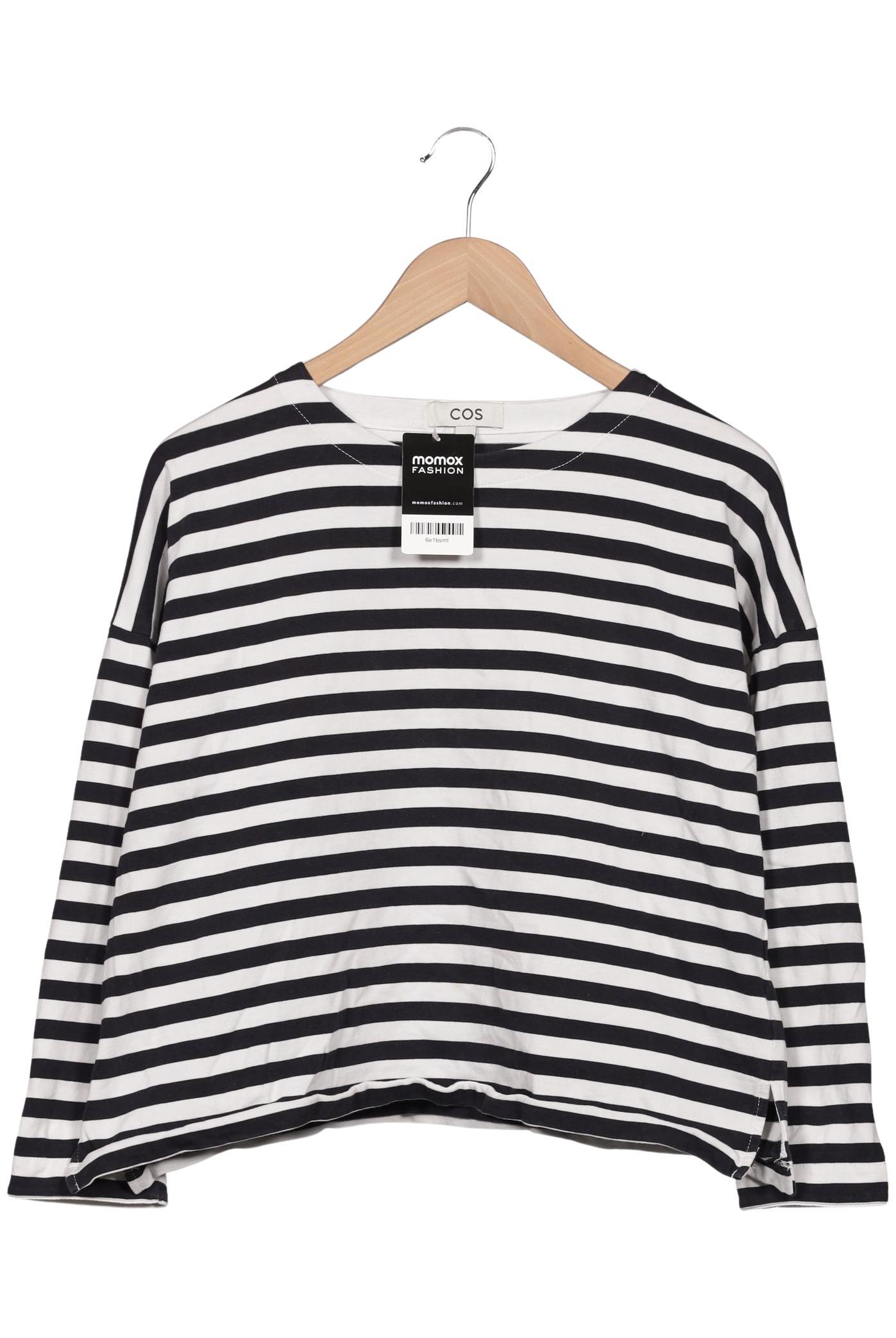 

COS Damen Langarmshirt, marineblau, Gr. 36