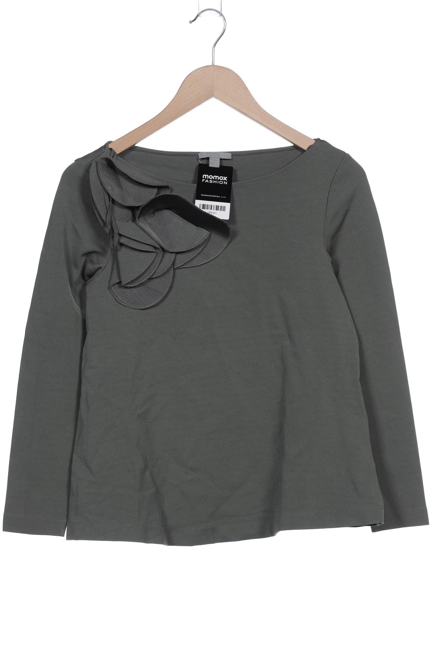 

COS Damen Langarmshirt, grün, Gr. 34