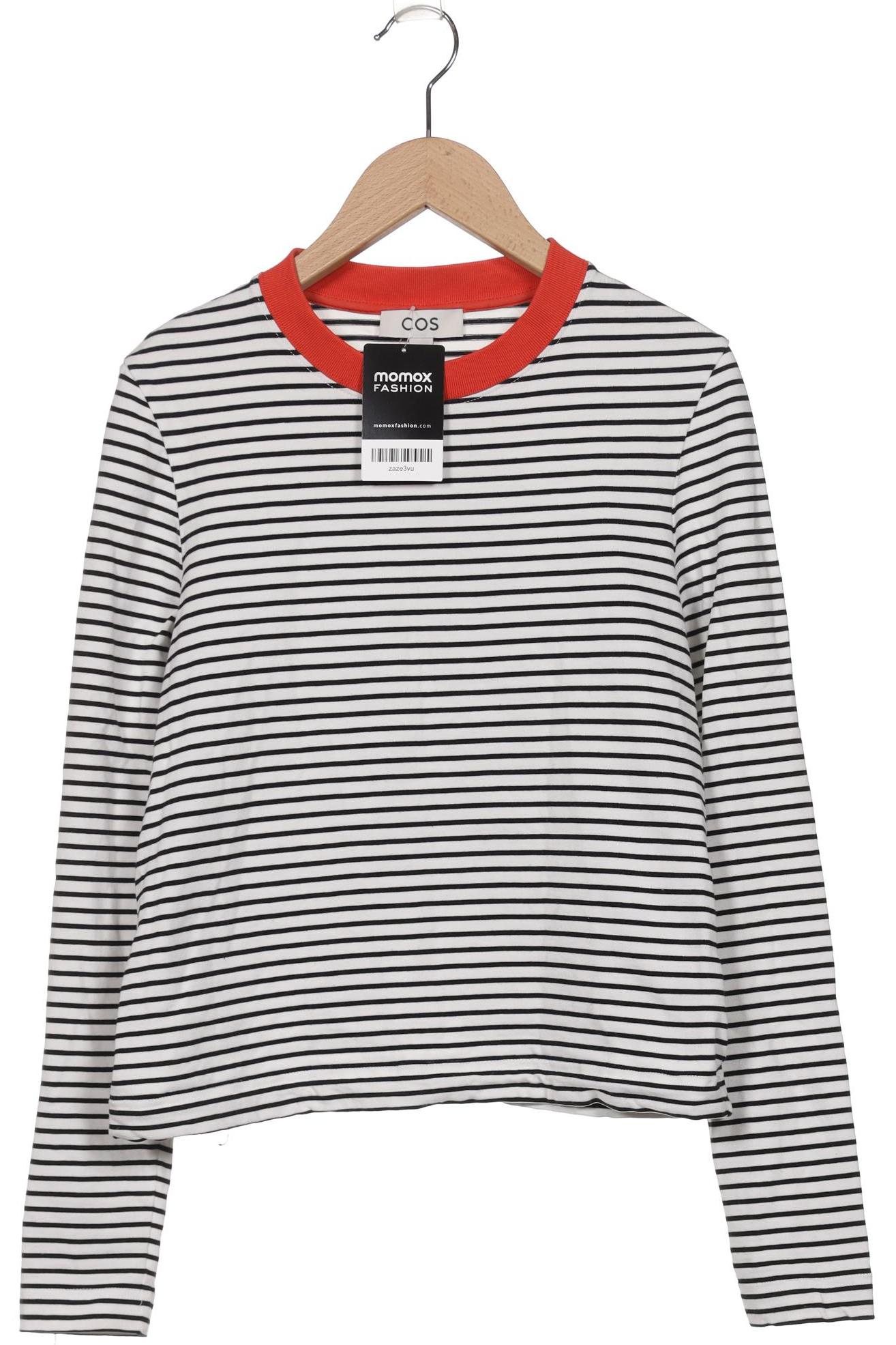 

COS Damen Langarmshirt, weiß, Gr. 36