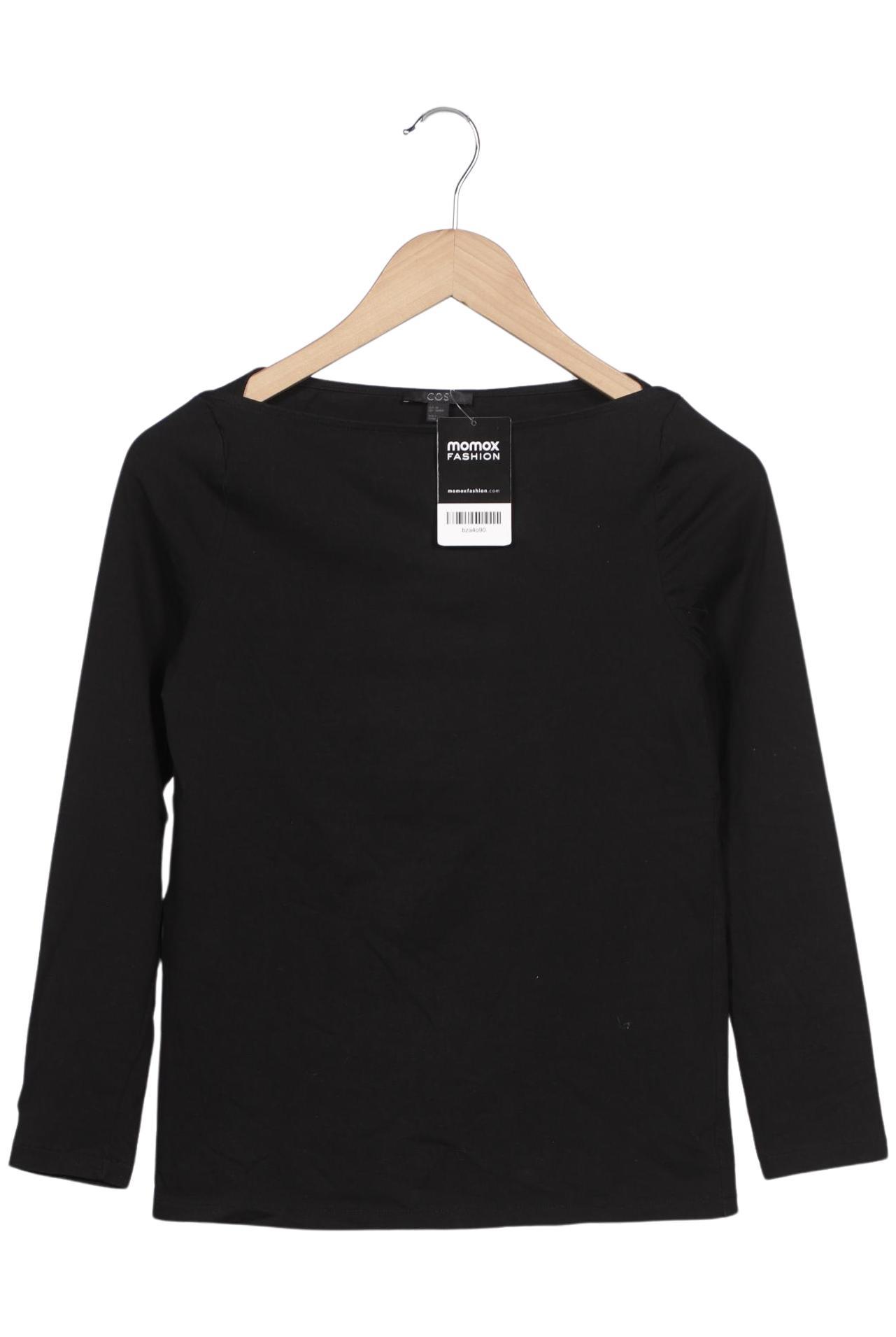 

COS Damen Langarmshirt, schwarz, Gr. 34