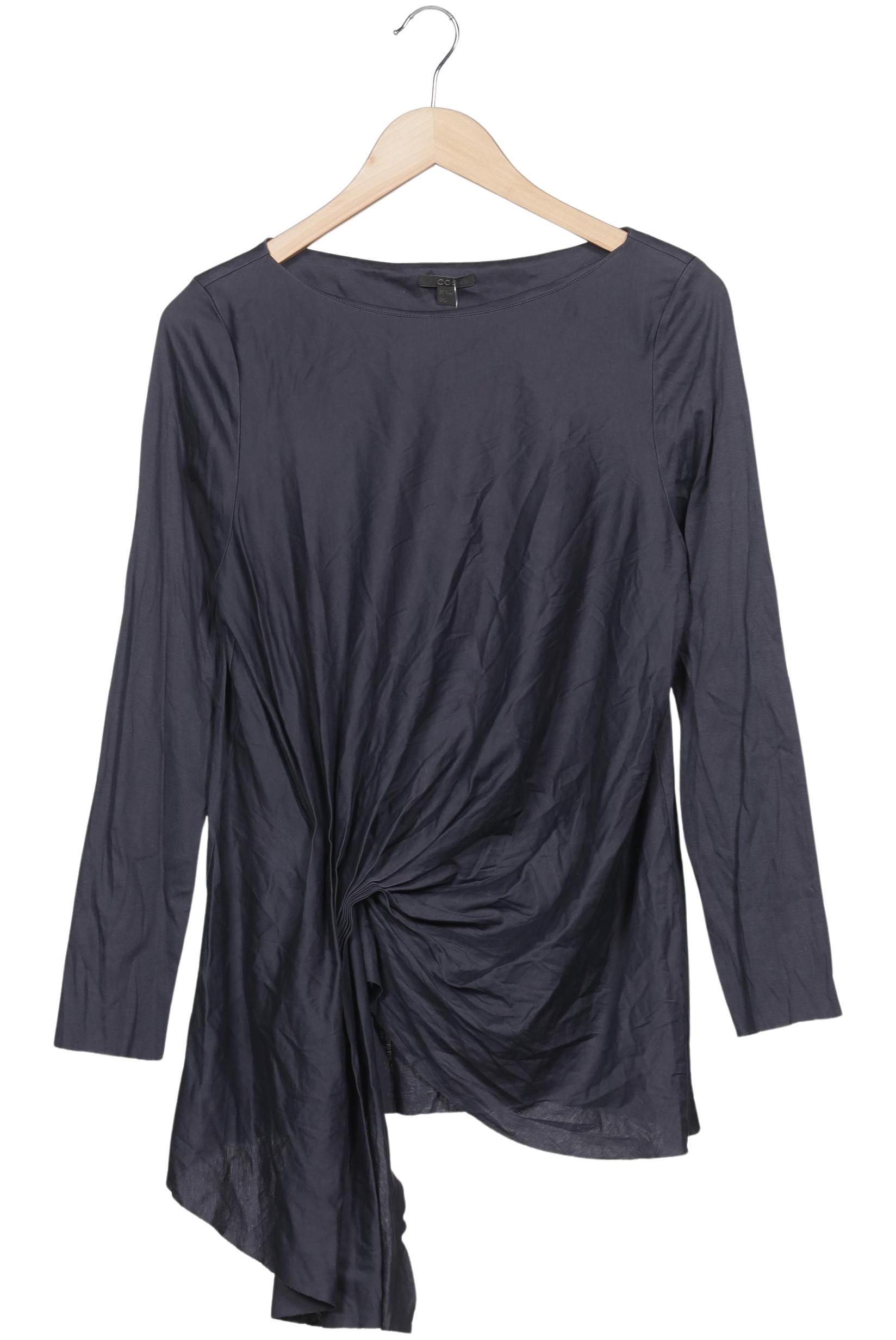 

COS Damen Langarmshirt, marineblau, Gr. 38