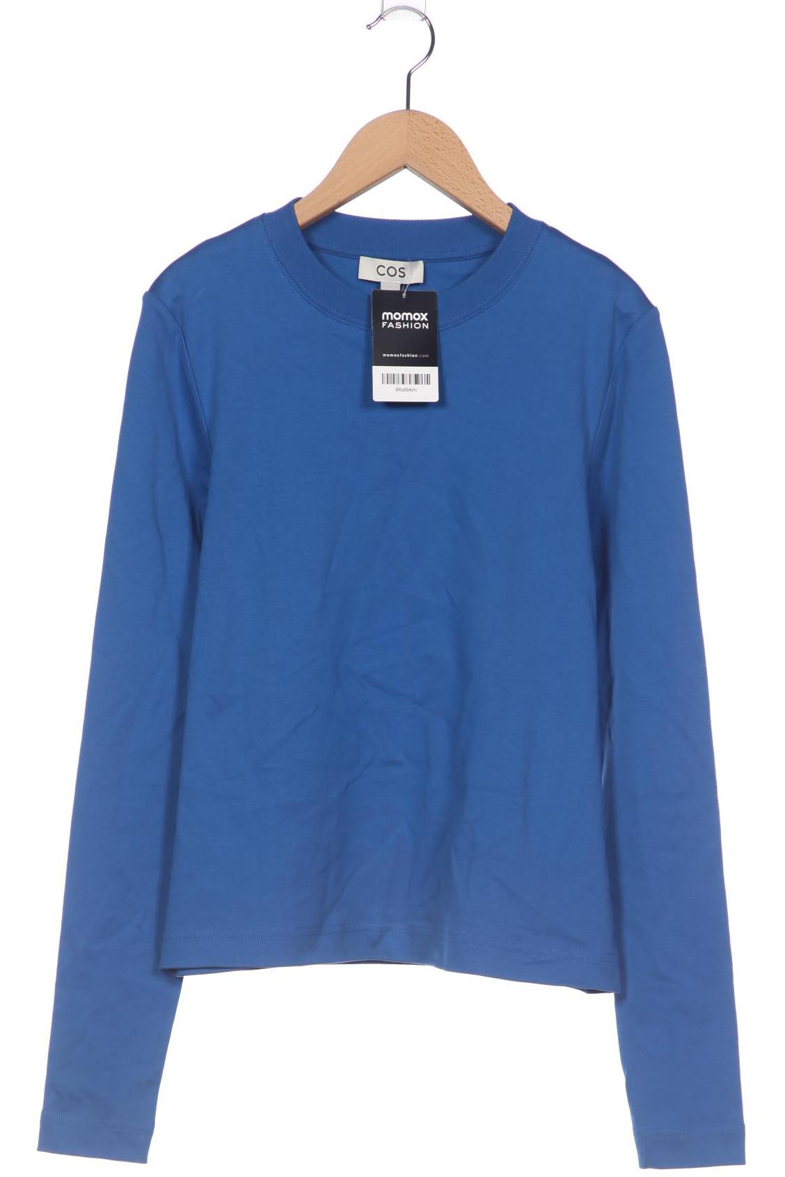 

COS Damen Langarmshirt, blau, Gr. 36
