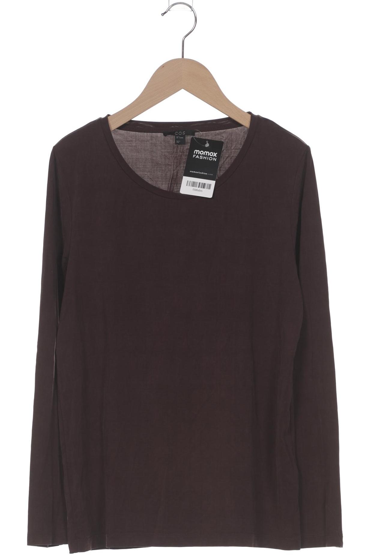 

COS Damen Langarmshirt, bordeaux, Gr. 36