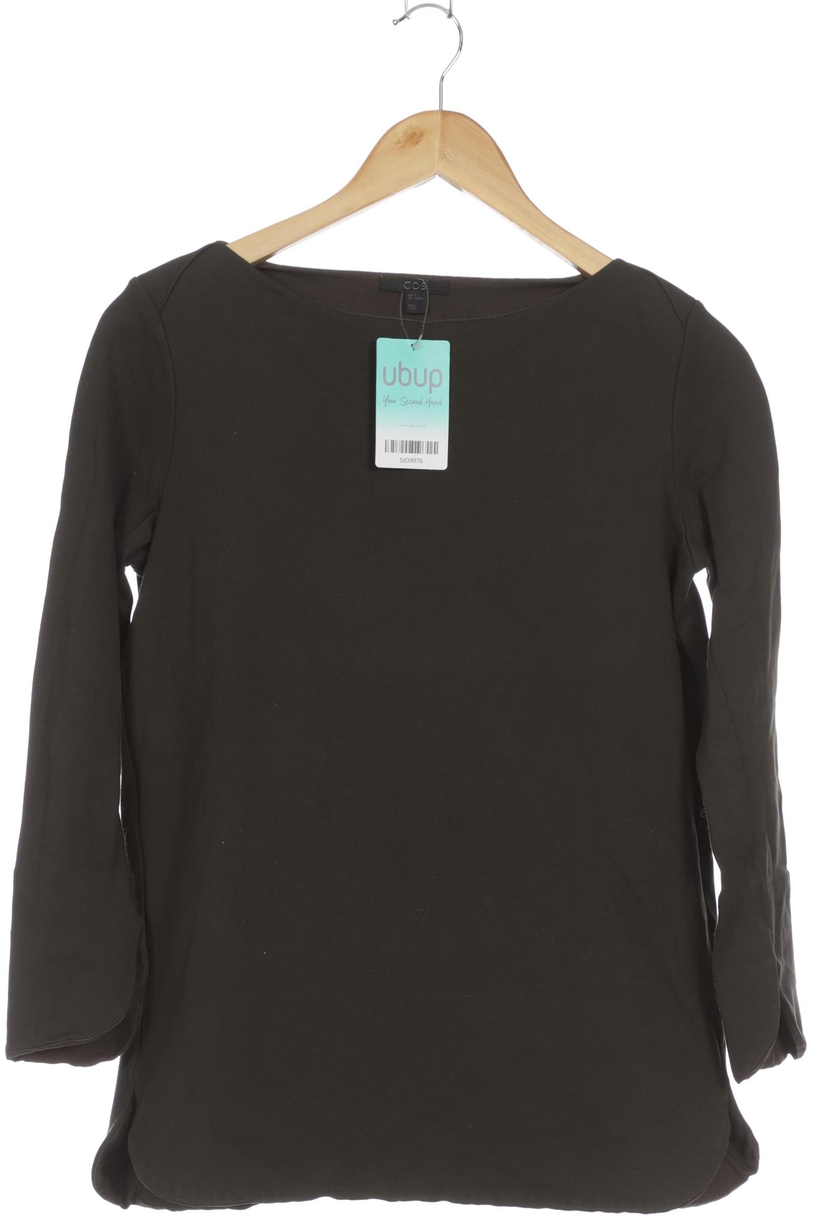 

COS Damen Langarmshirt, grün, Gr. 36