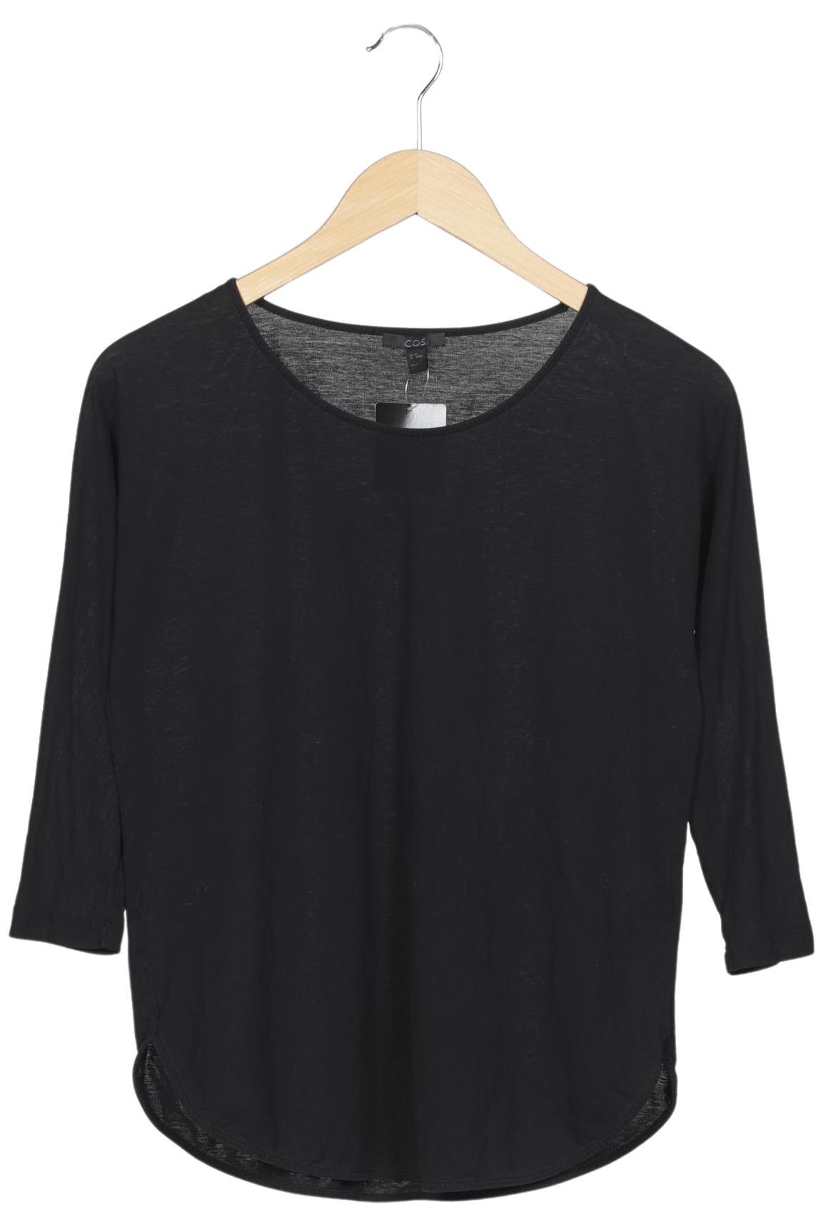 

COS Damen Langarmshirt, schwarz, Gr. 34