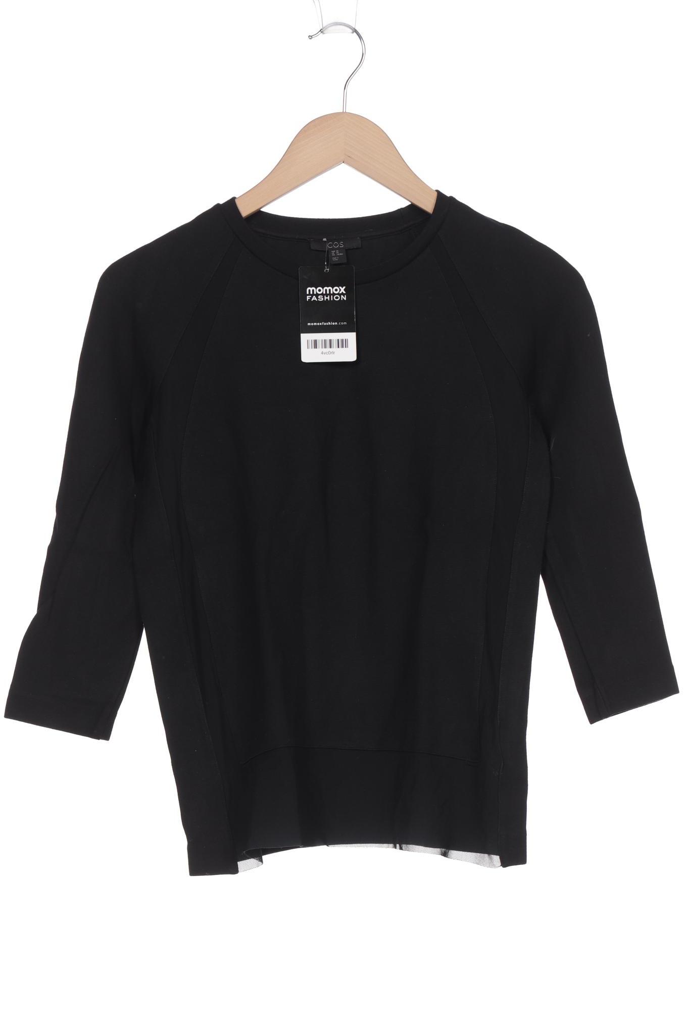 

COS Damen Langarmshirt, schwarz, Gr. 34