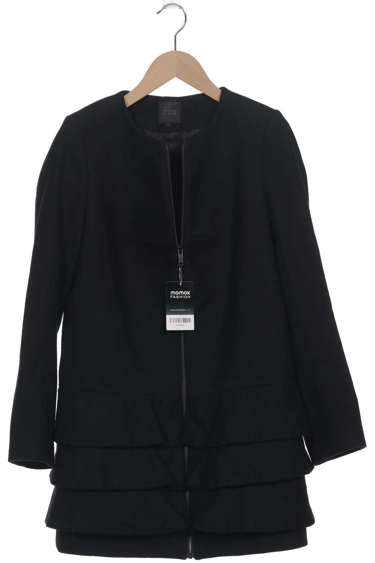 

COS Damen Mantel, schwarz, Gr. 36