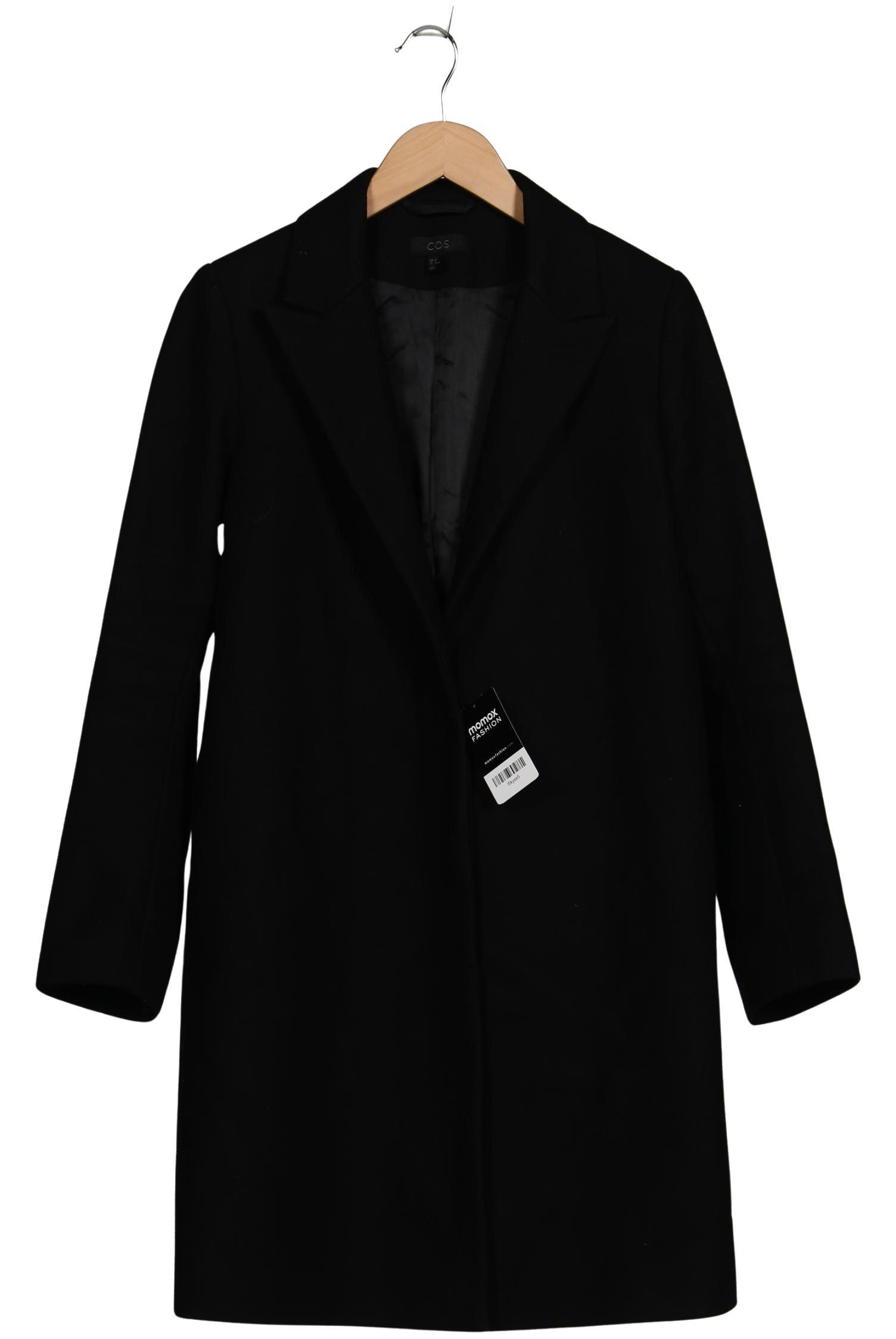 

COS Damen Mantel, schwarz, Gr. 38