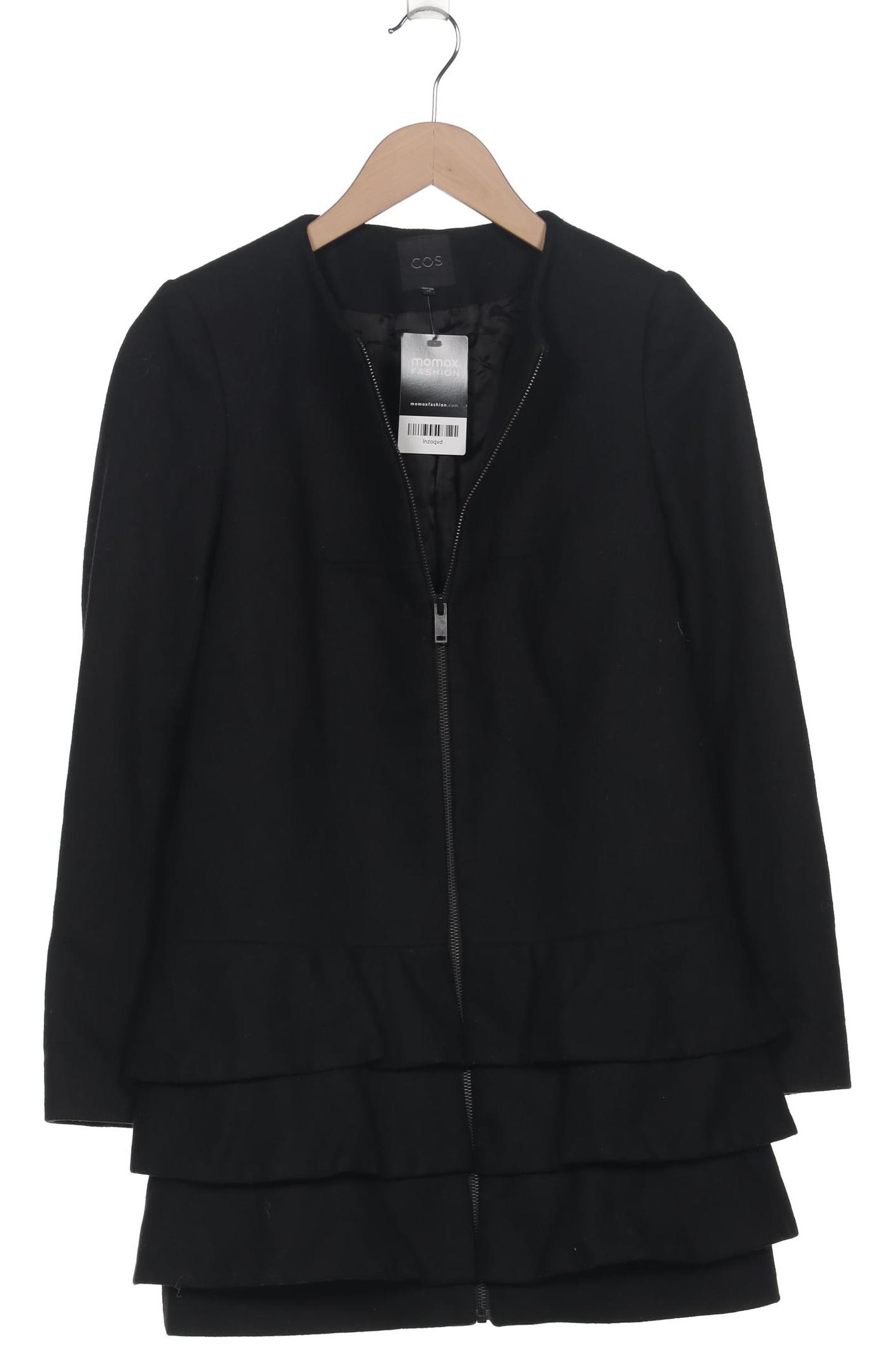 

COS Damen Mantel, schwarz, Gr. 34