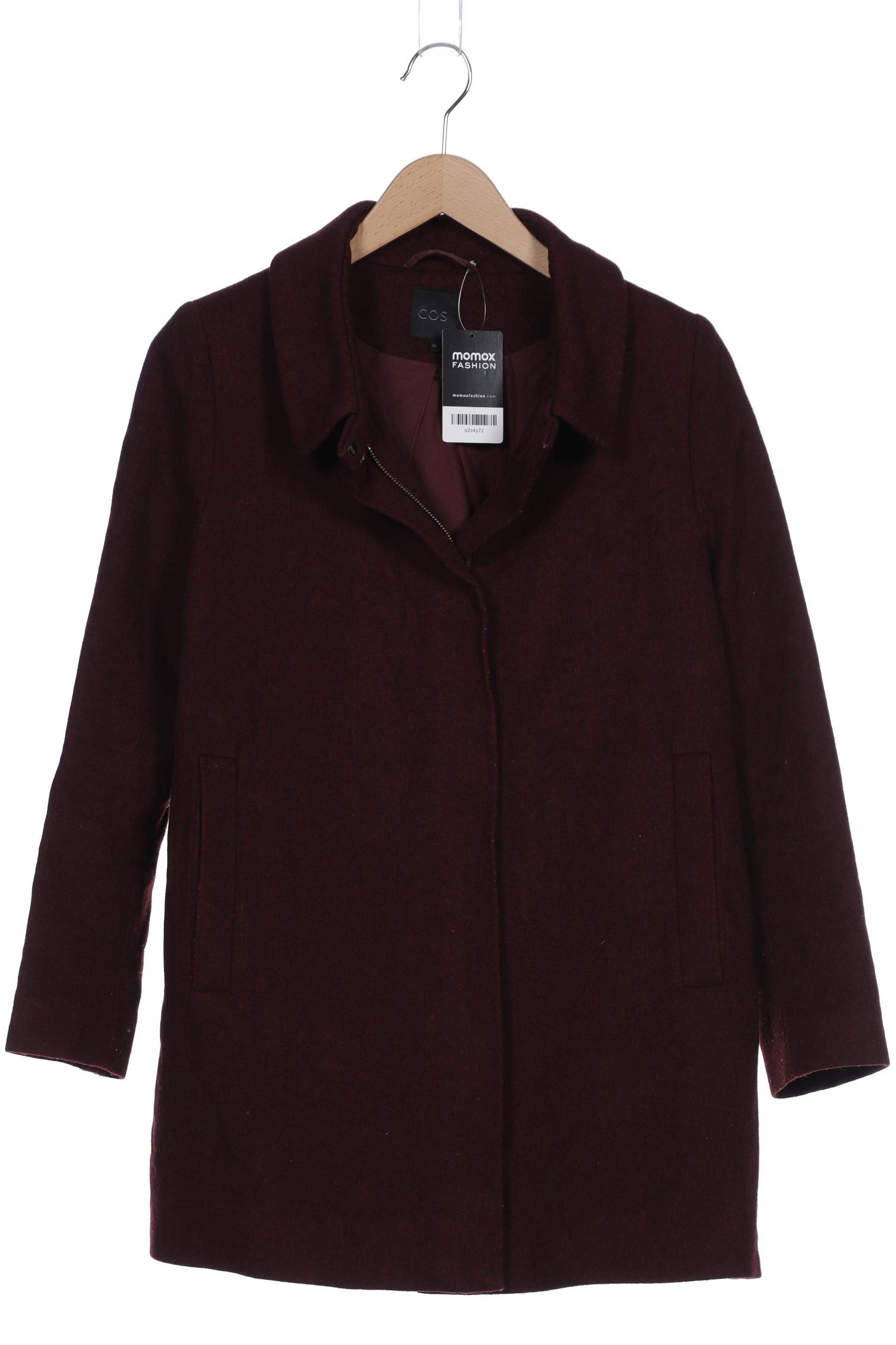 

COS Damen Mantel, bordeaux, Gr. 38