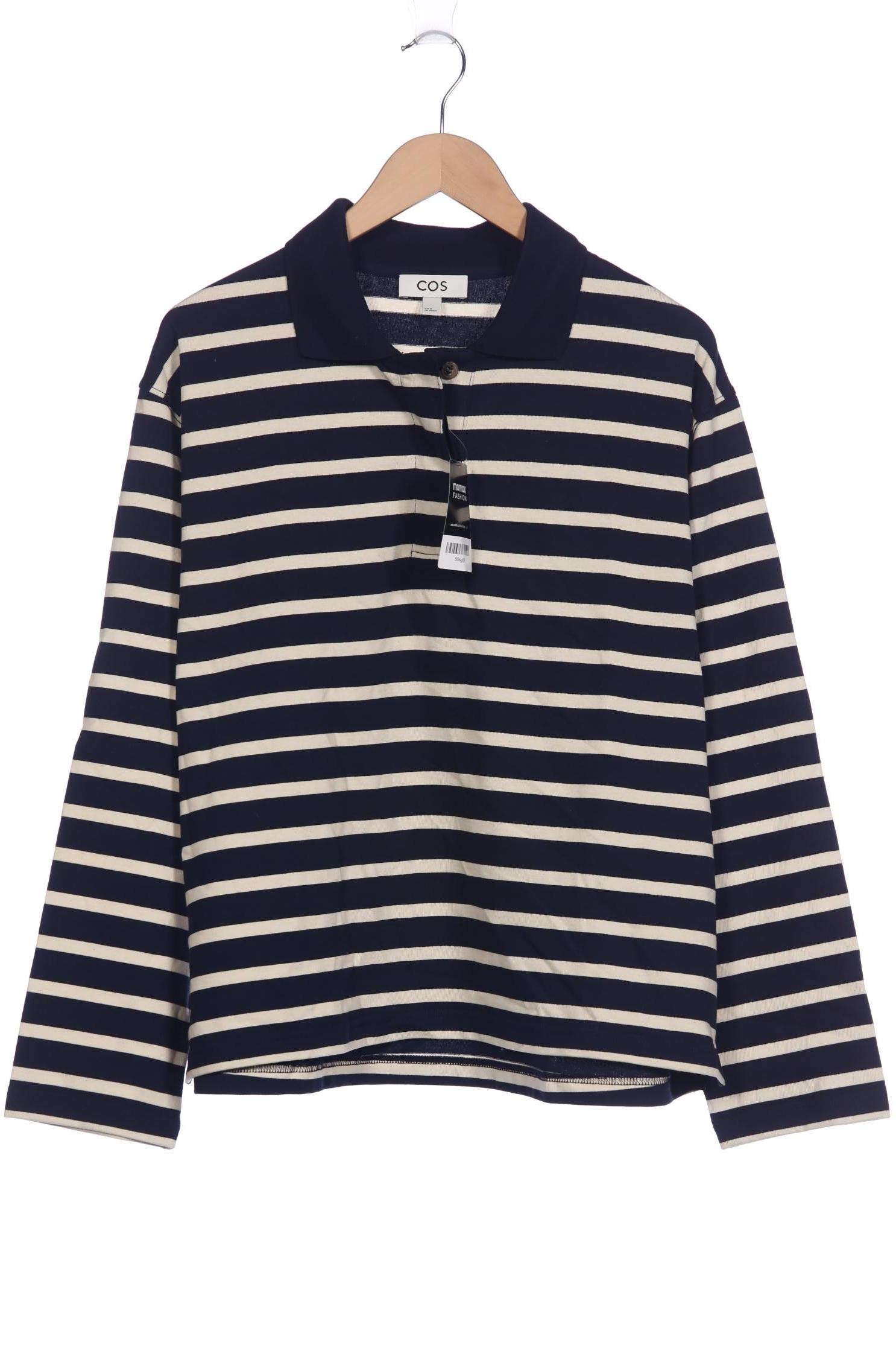 

COS Damen Poloshirt, marineblau, Gr. 38