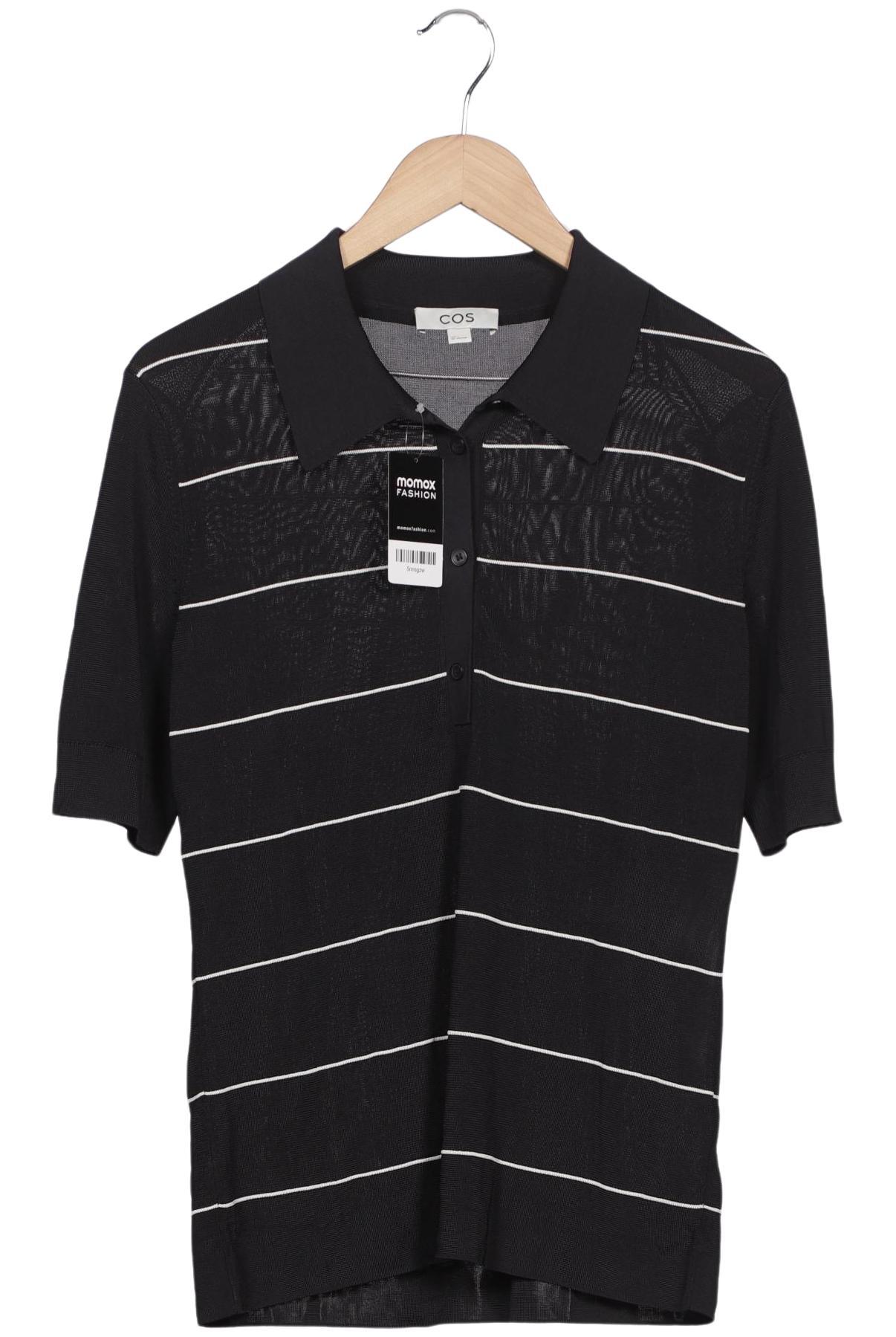 

COS Damen Poloshirt, schwarz, Gr. 42