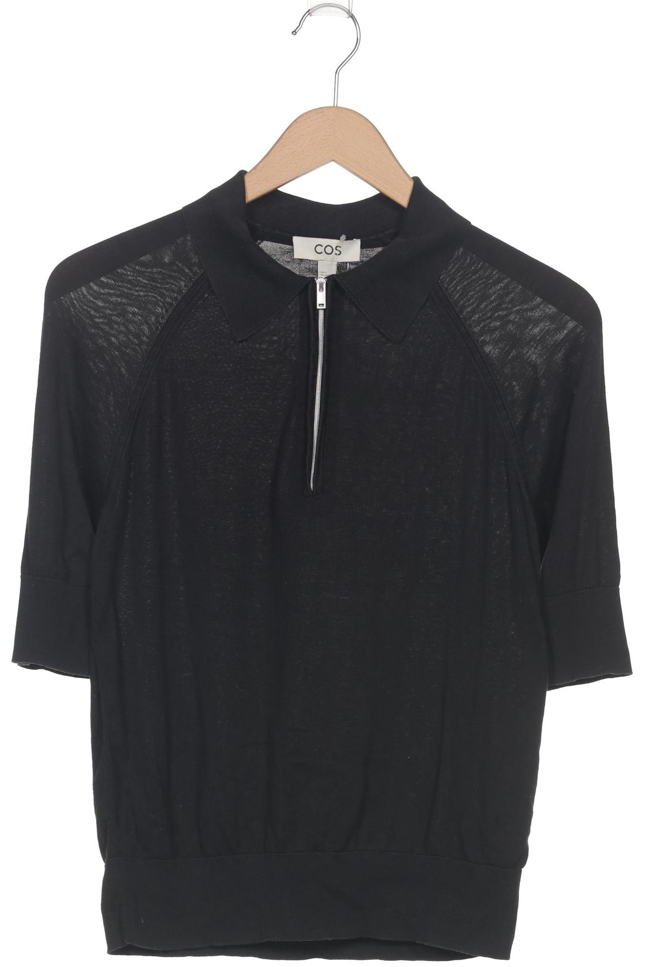 

COS Damen Poloshirt, schwarz, Gr. 36