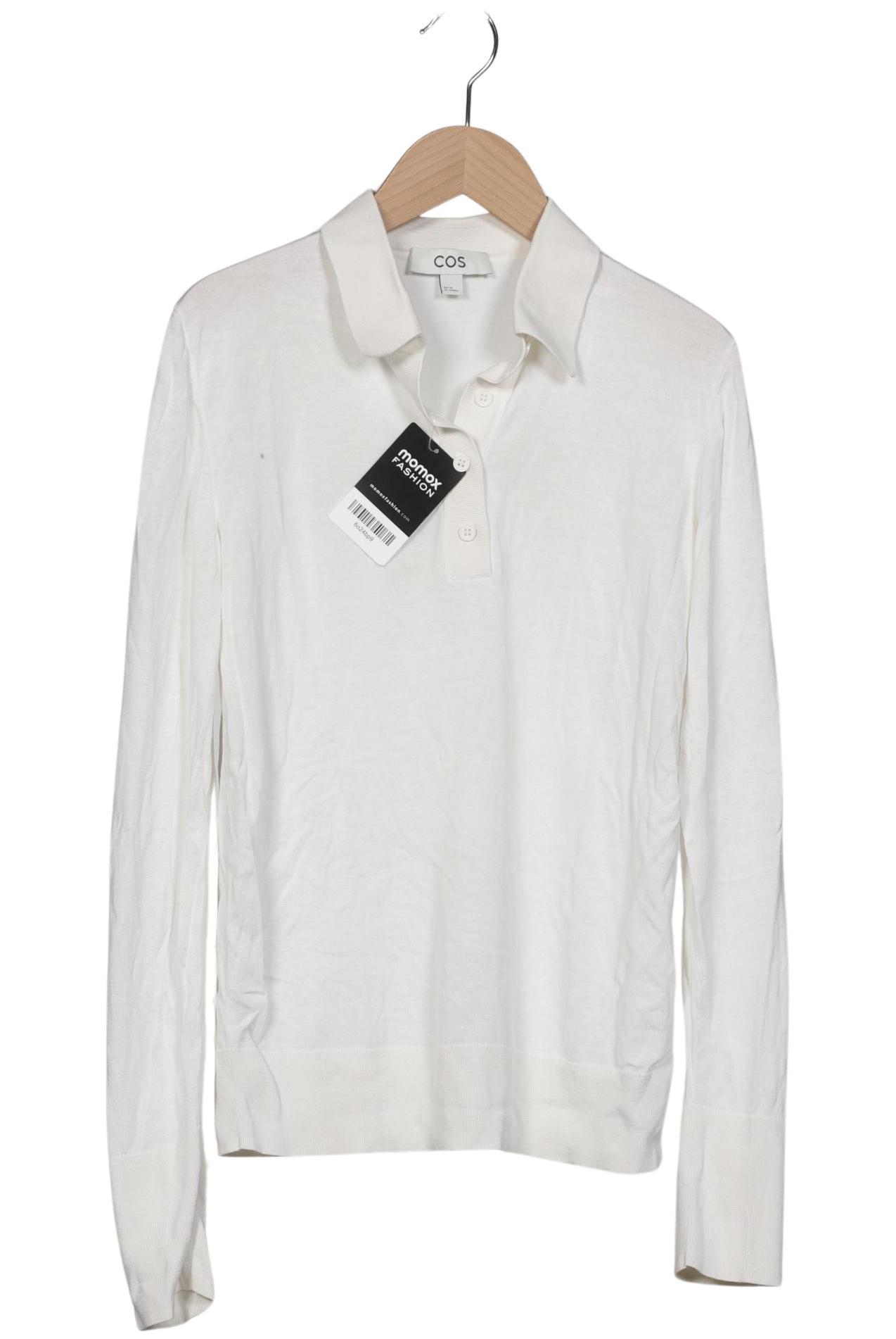 

COS Damen Poloshirt, weiß, Gr. 34
