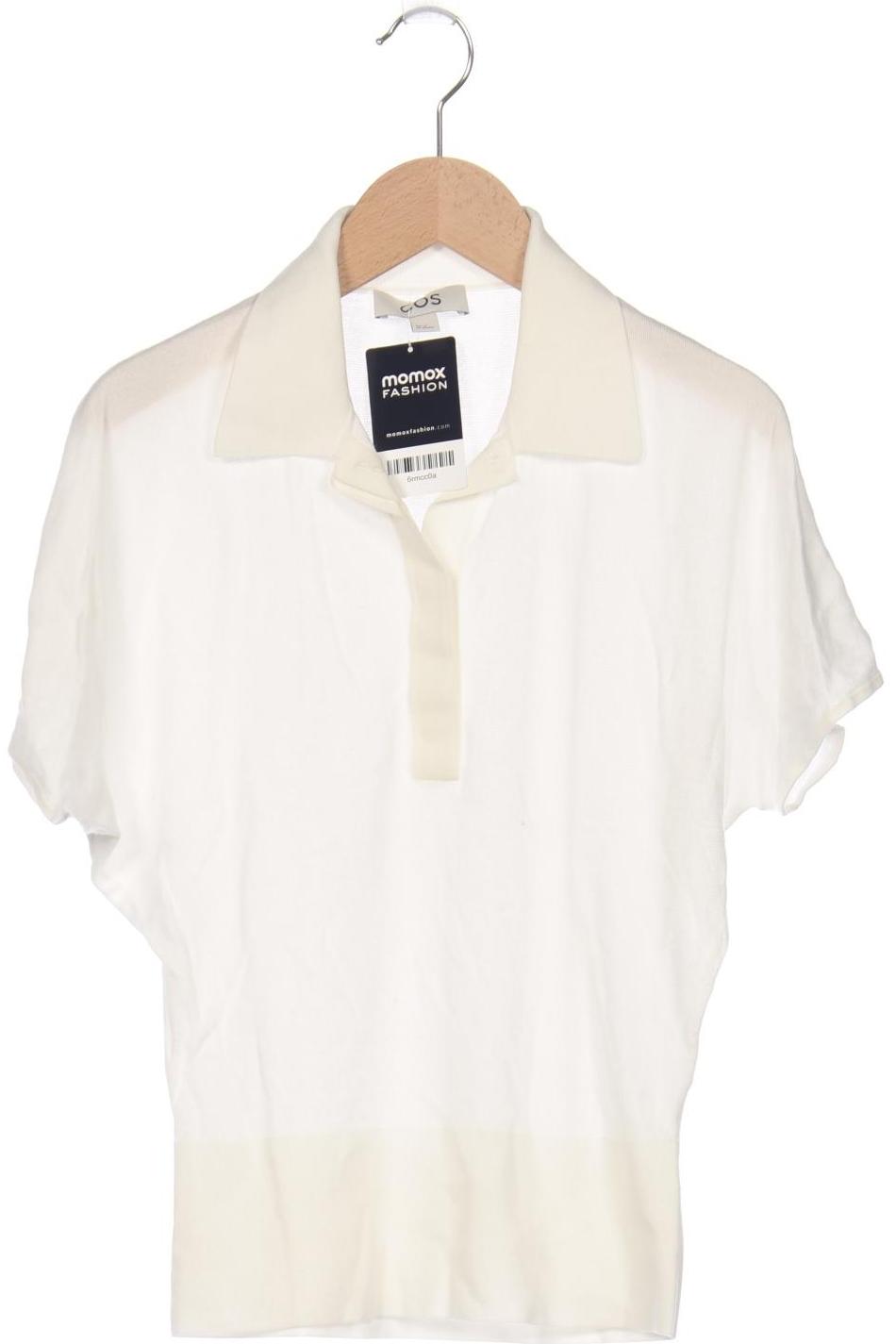 

COS Damen Poloshirt, weiß, Gr. 34