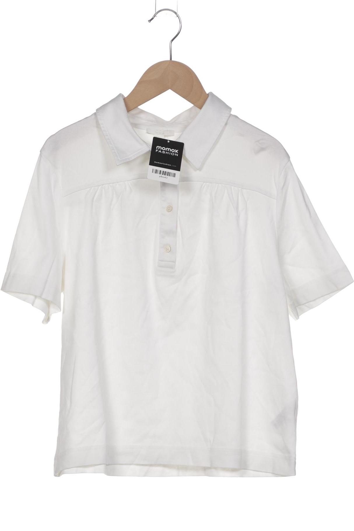 

COS Damen Poloshirt, weiß, Gr. 38