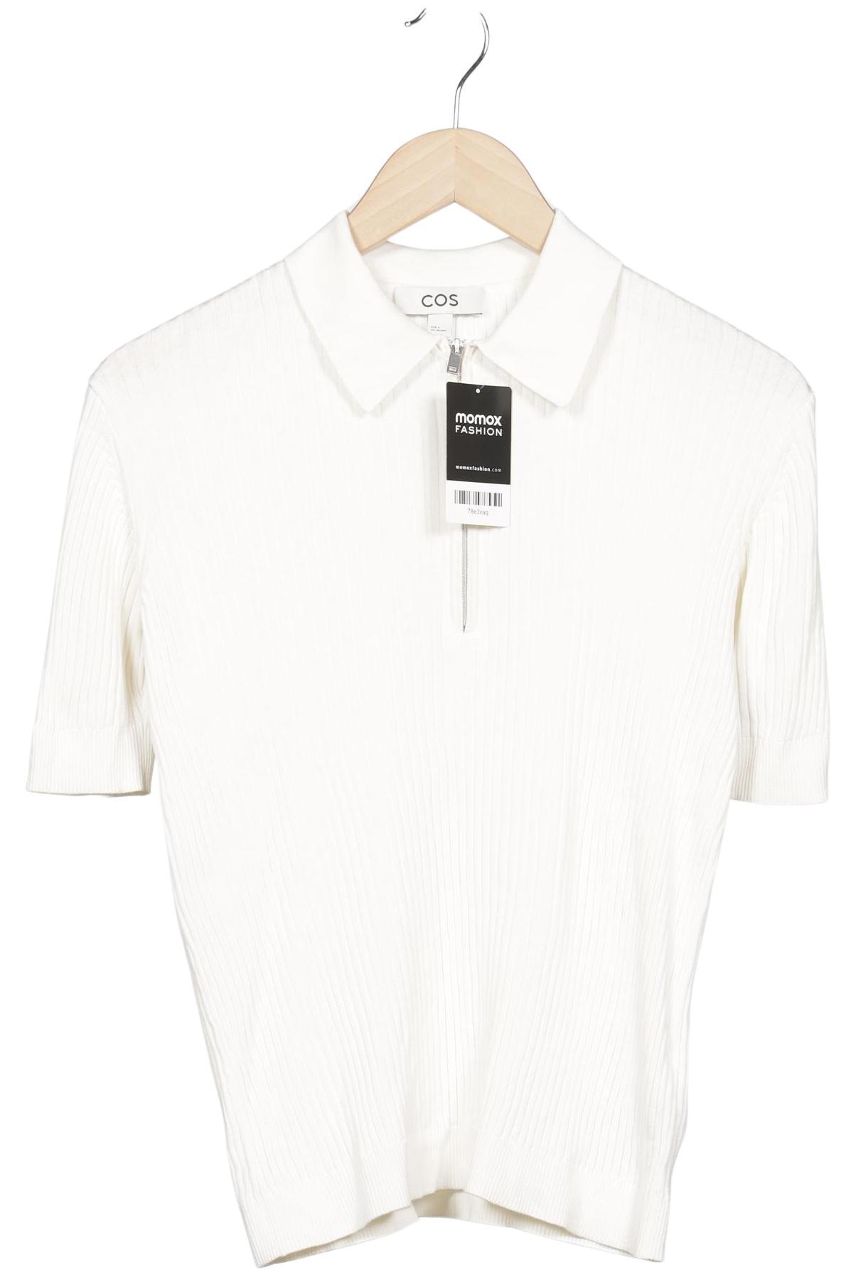 

COS Damen Poloshirt, weiß, Gr. 36
