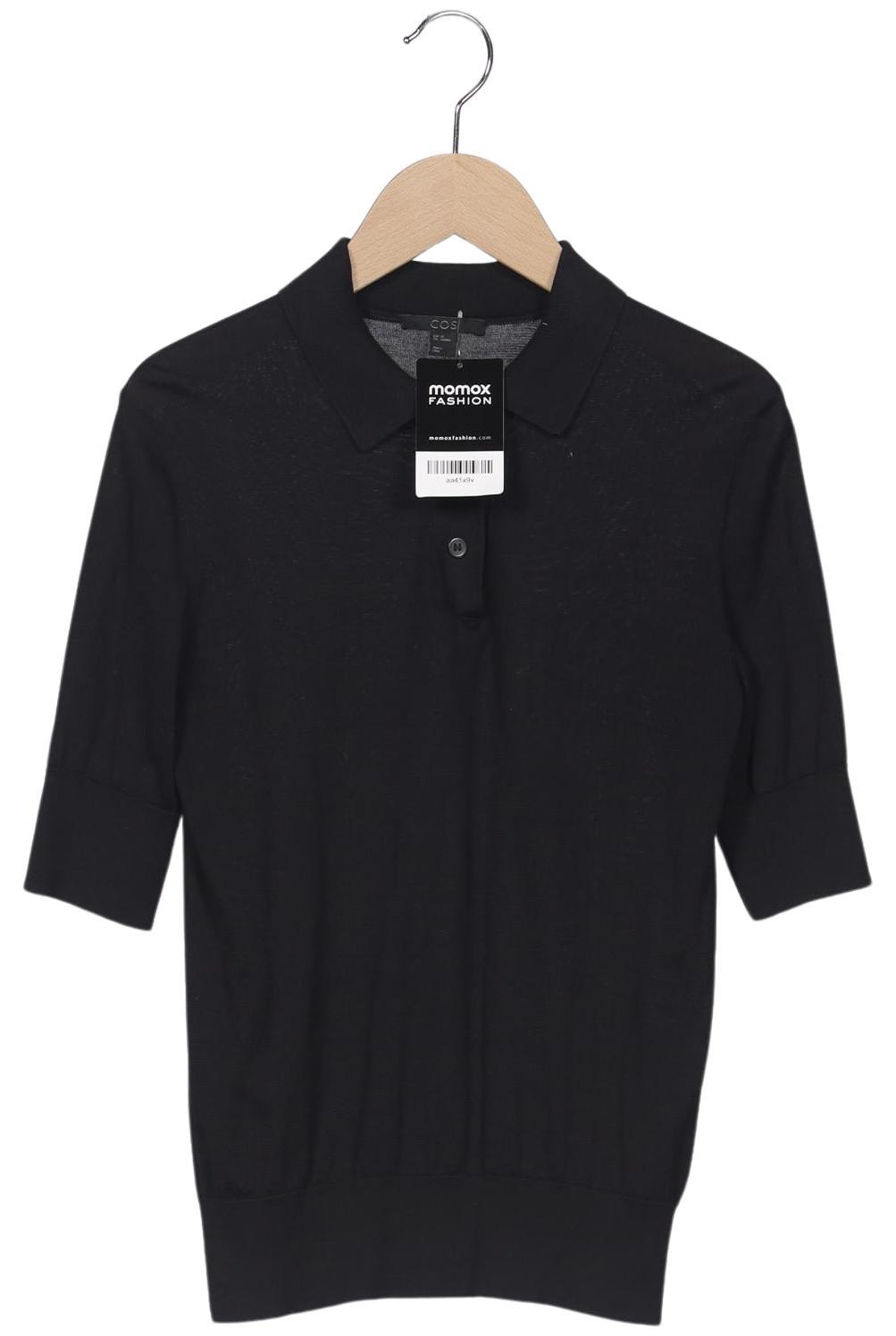 

COS Damen Poloshirt, marineblau, Gr. 34
