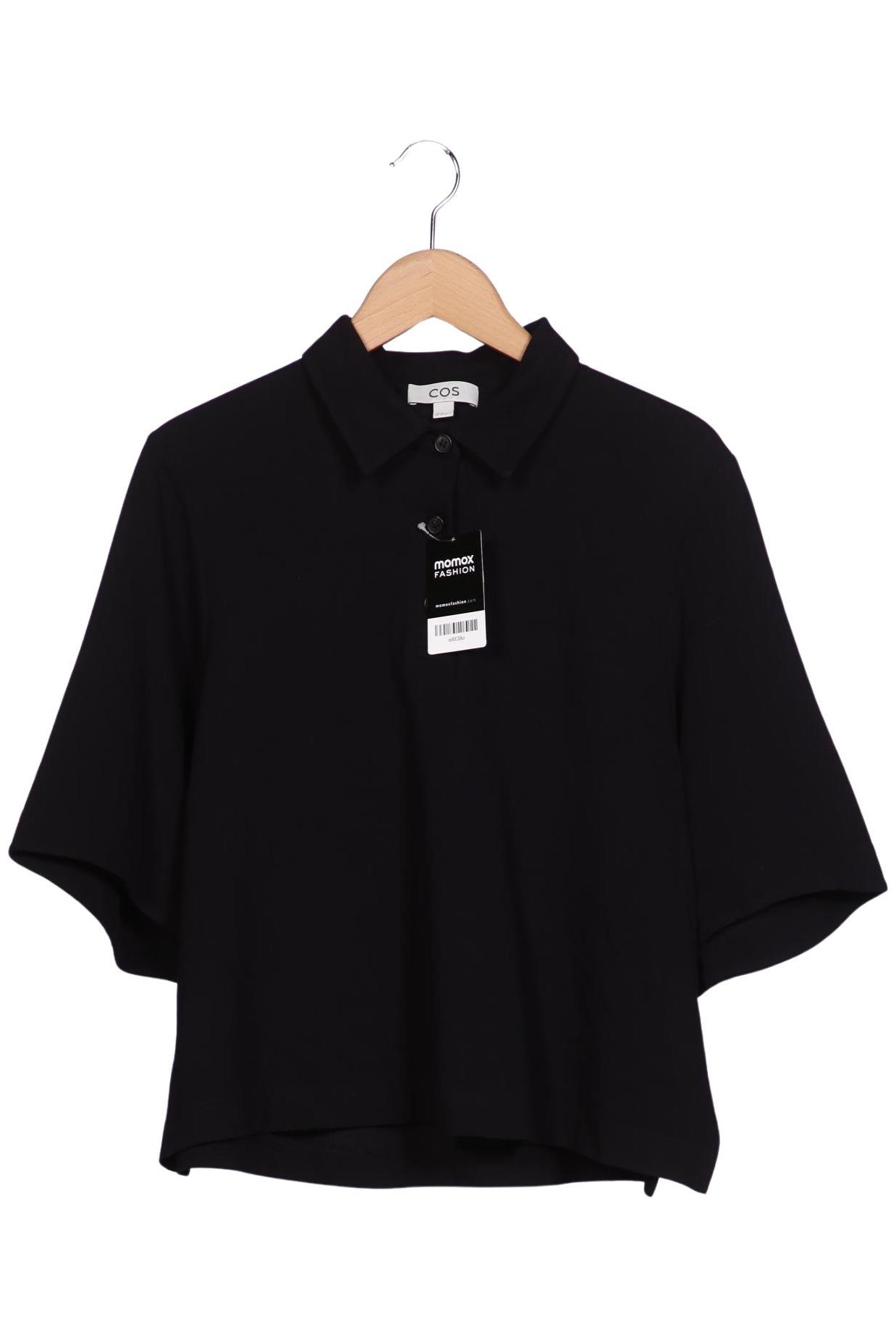 

COS Damen Poloshirt, schwarz, Gr. 38