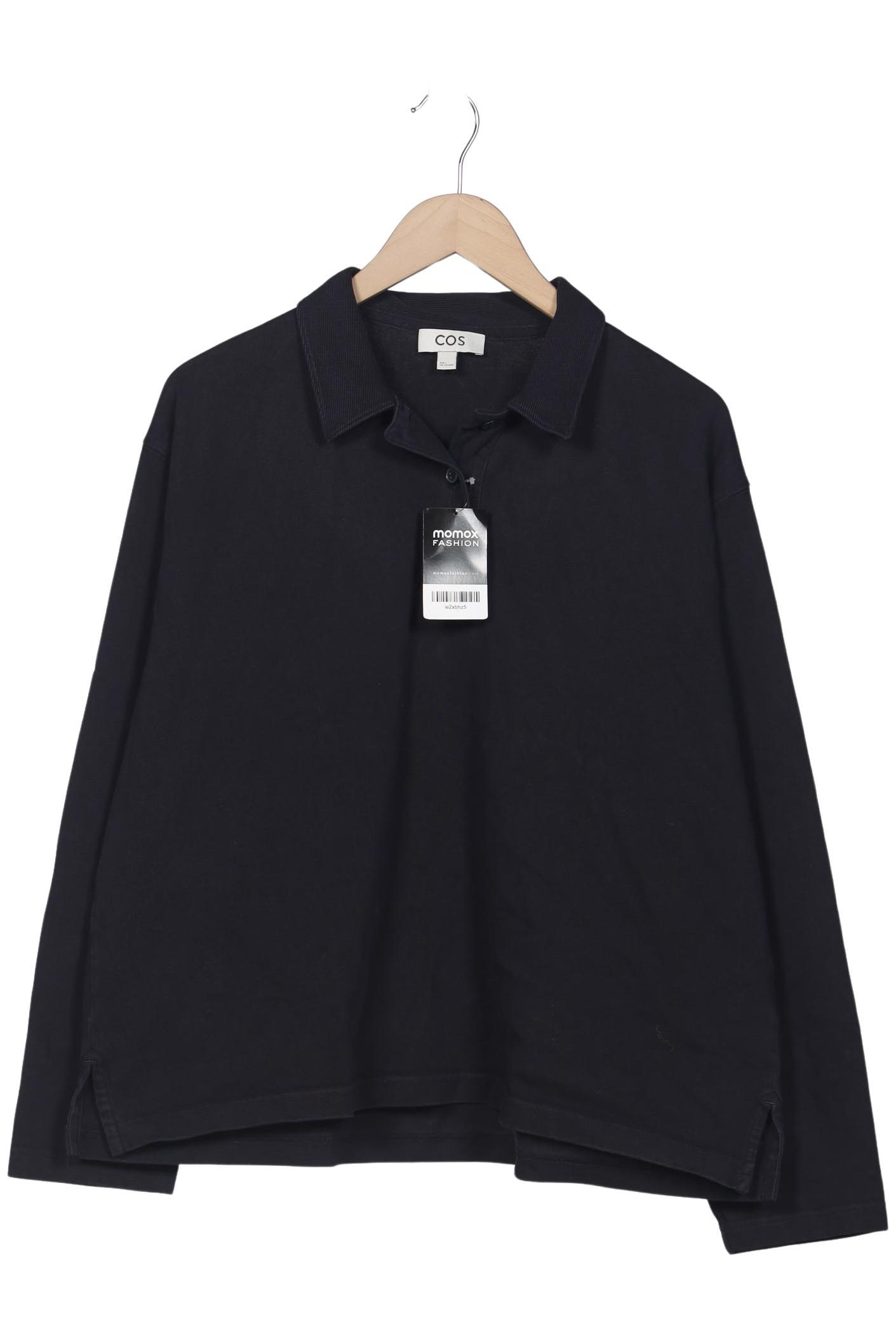 

COS Damen Poloshirt, marineblau, Gr. 42