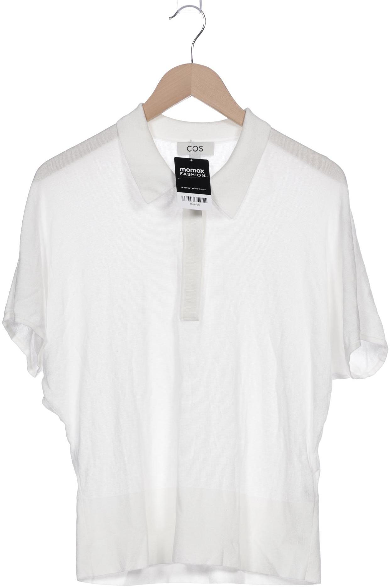 

COS Damen Poloshirt, weiß, Gr. 42