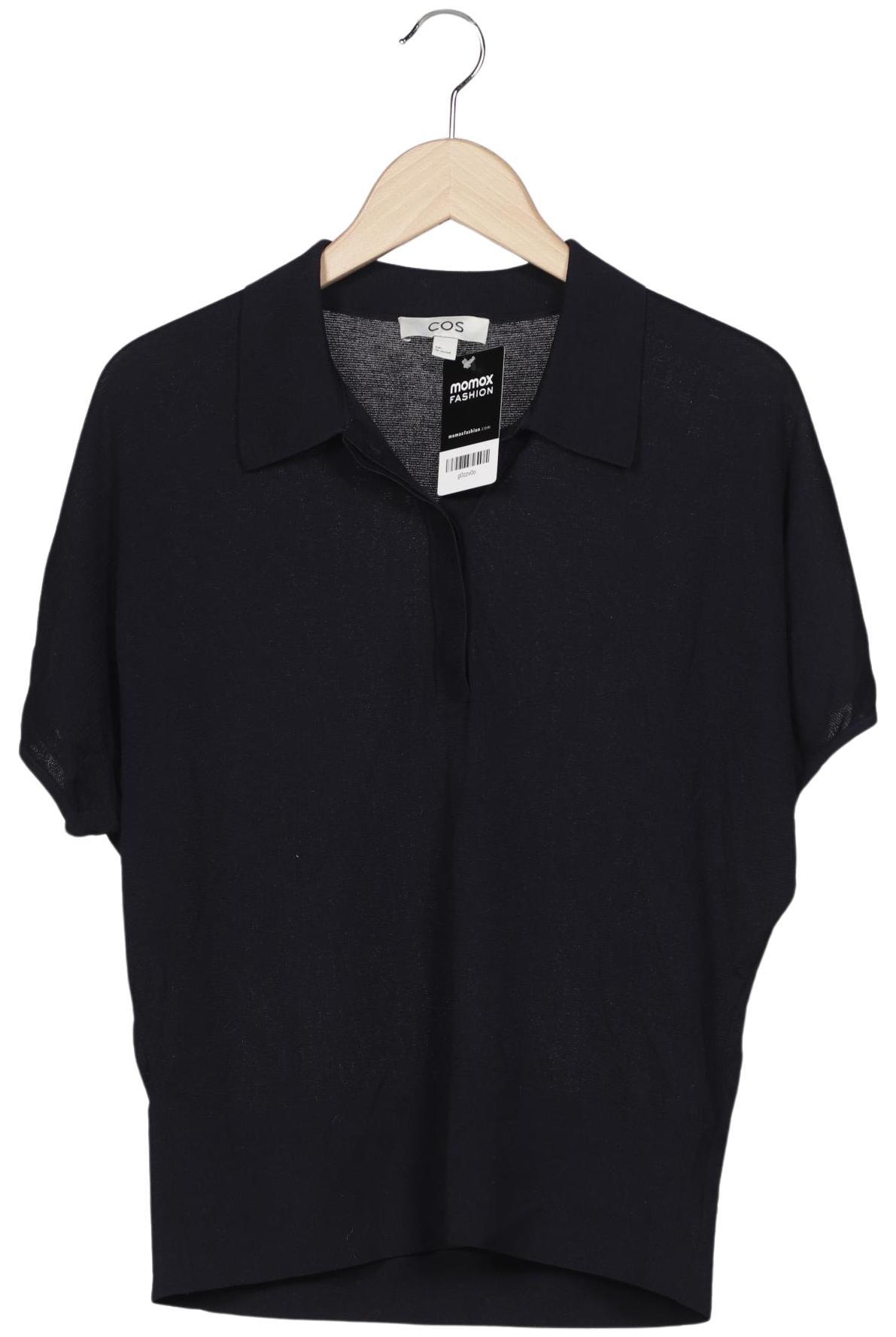 

COS Damen Poloshirt, marineblau, Gr. 42