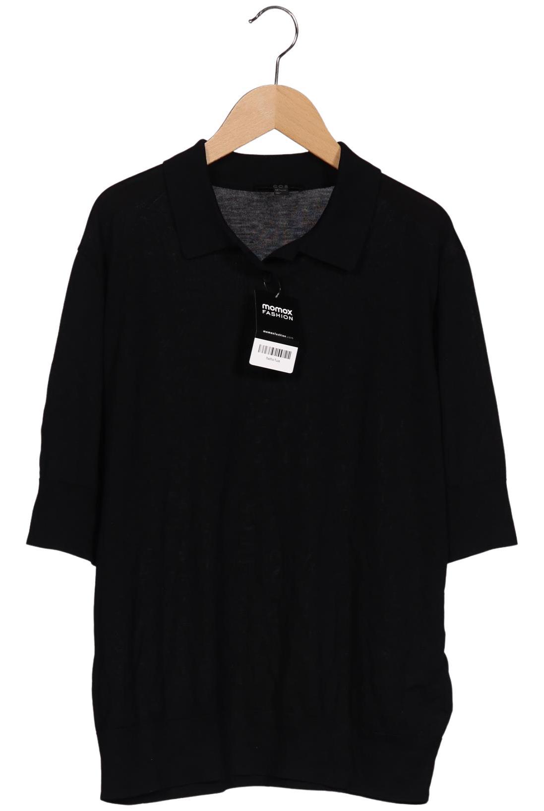 

COS Damen Poloshirt, schwarz, Gr. 42
