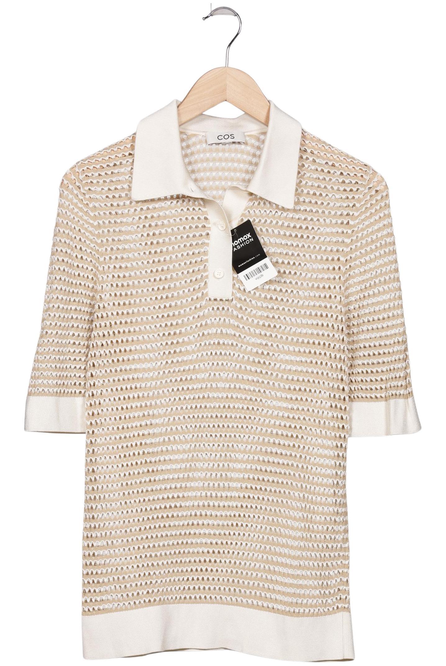

COS Damen Poloshirt, beige, Gr. 38