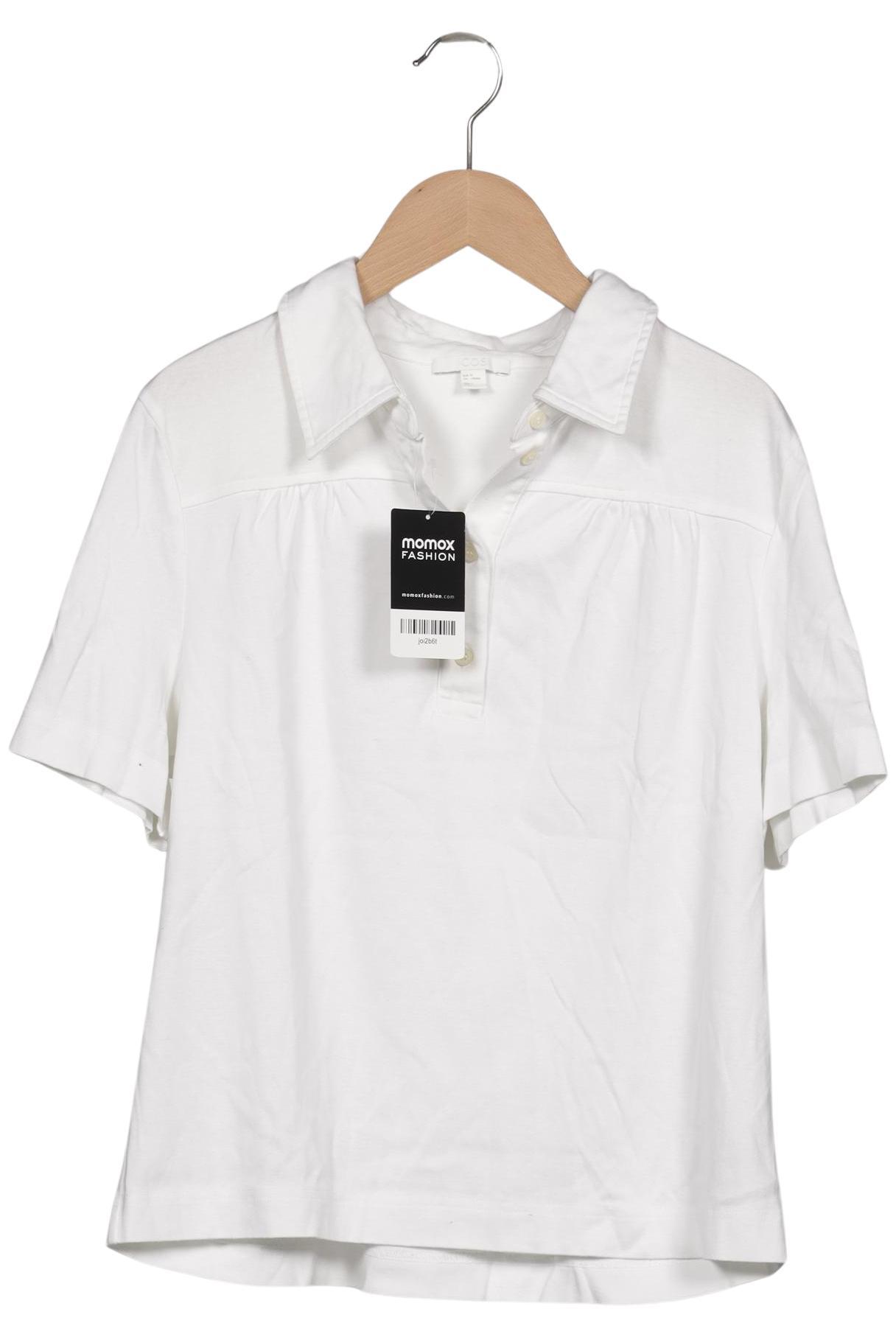 

COS Damen Poloshirt, weiß, Gr. 38