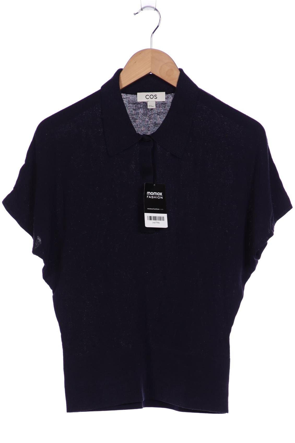

COS Damen Poloshirt, marineblau, Gr. 38