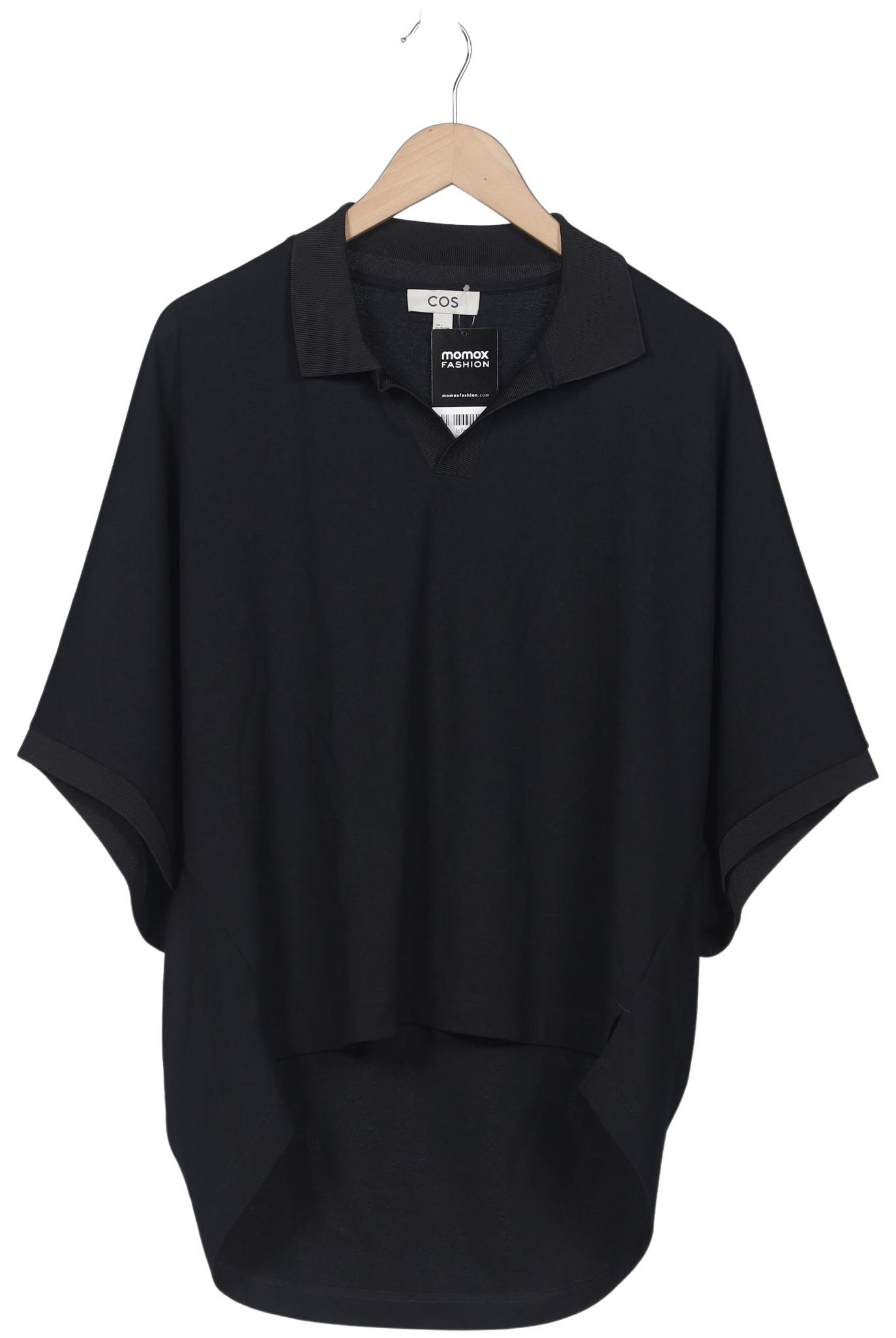 

COS Damen Poloshirt, schwarz, Gr. 42
