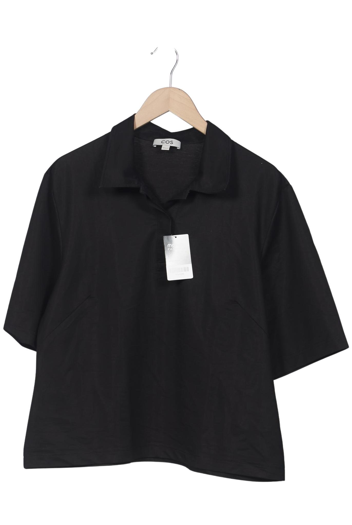 

COS Damen Poloshirt, schwarz, Gr. 42