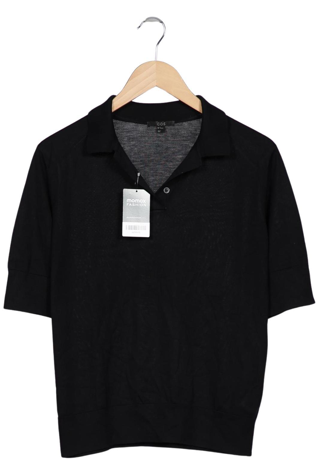 

COS Damen Poloshirt, schwarz, Gr. 38