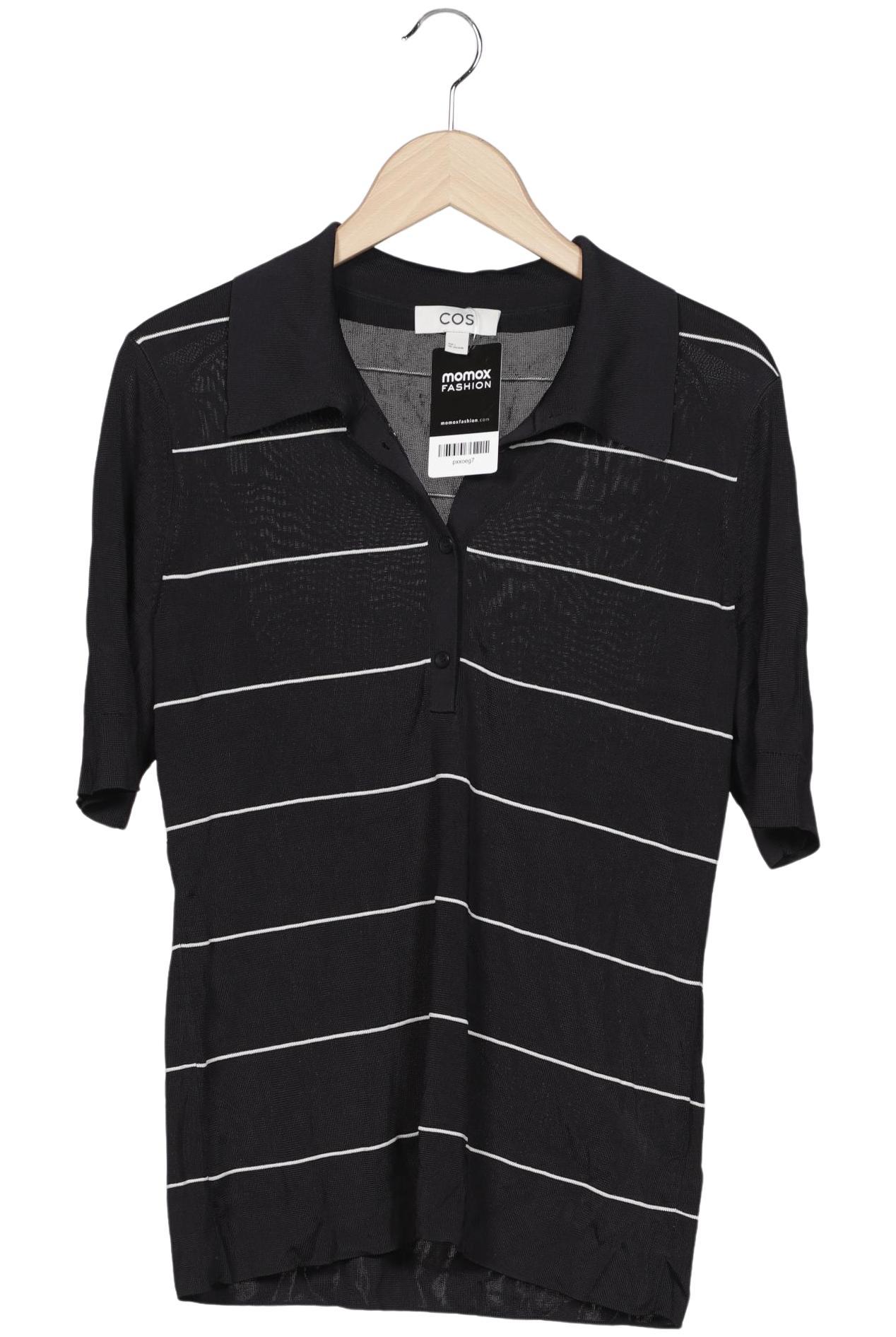 

COS Damen Poloshirt, schwarz, Gr. 42
