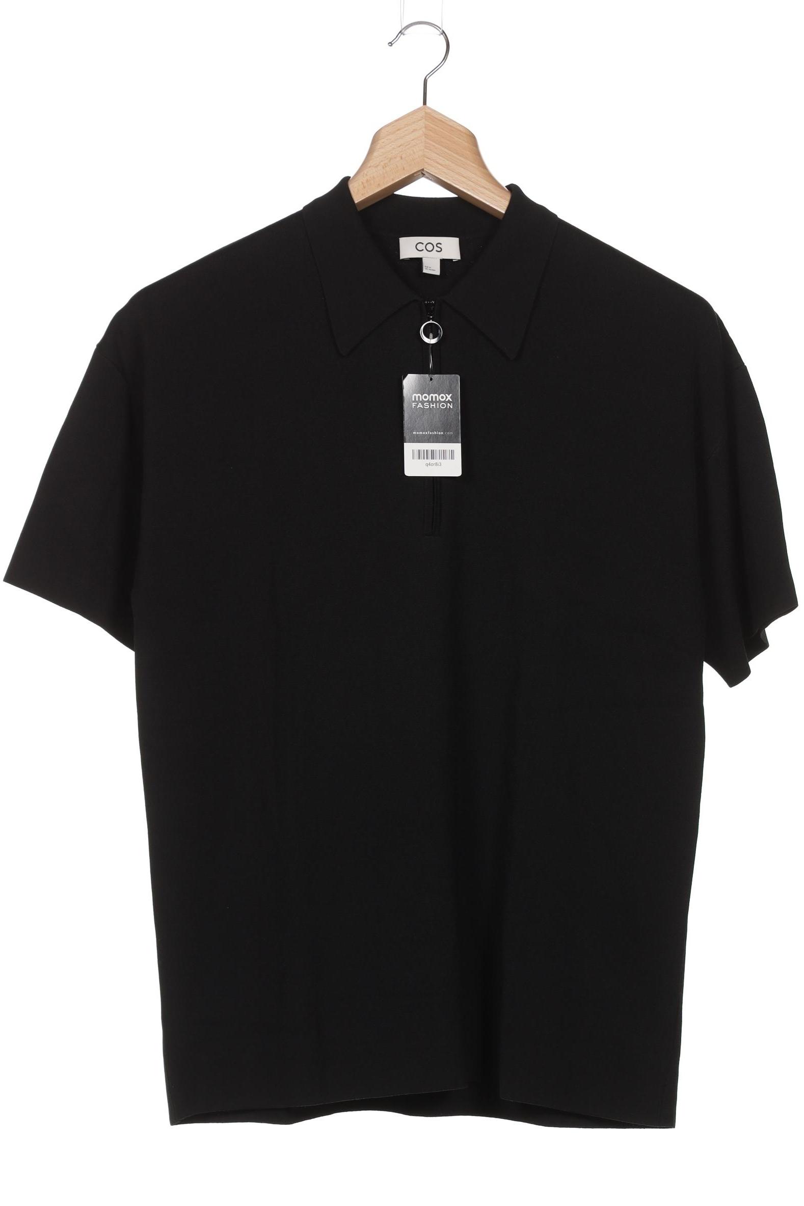 

COS Damen Poloshirt, schwarz, Gr. 38