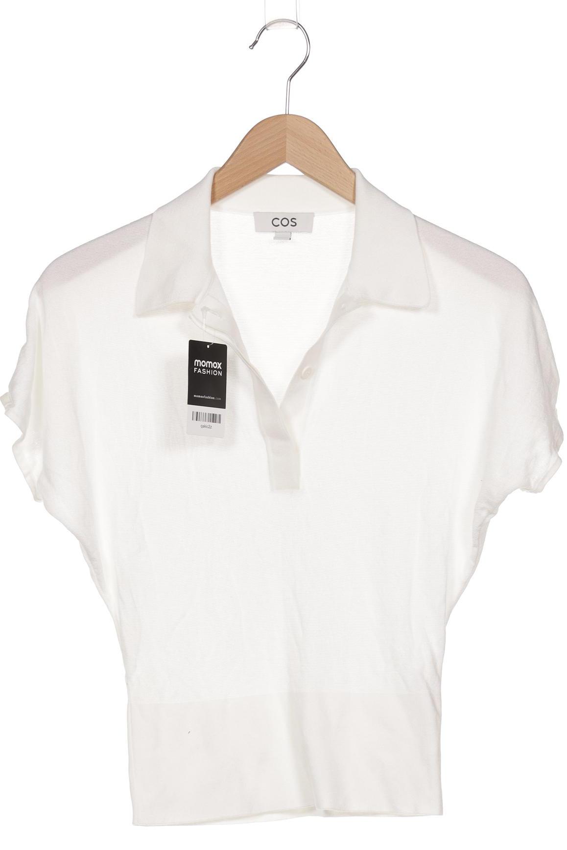 

COS Damen Poloshirt, weiß, Gr. 34