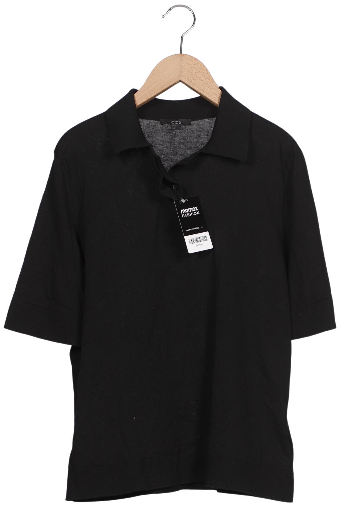

COS Damen Poloshirt, schwarz, Gr. 36