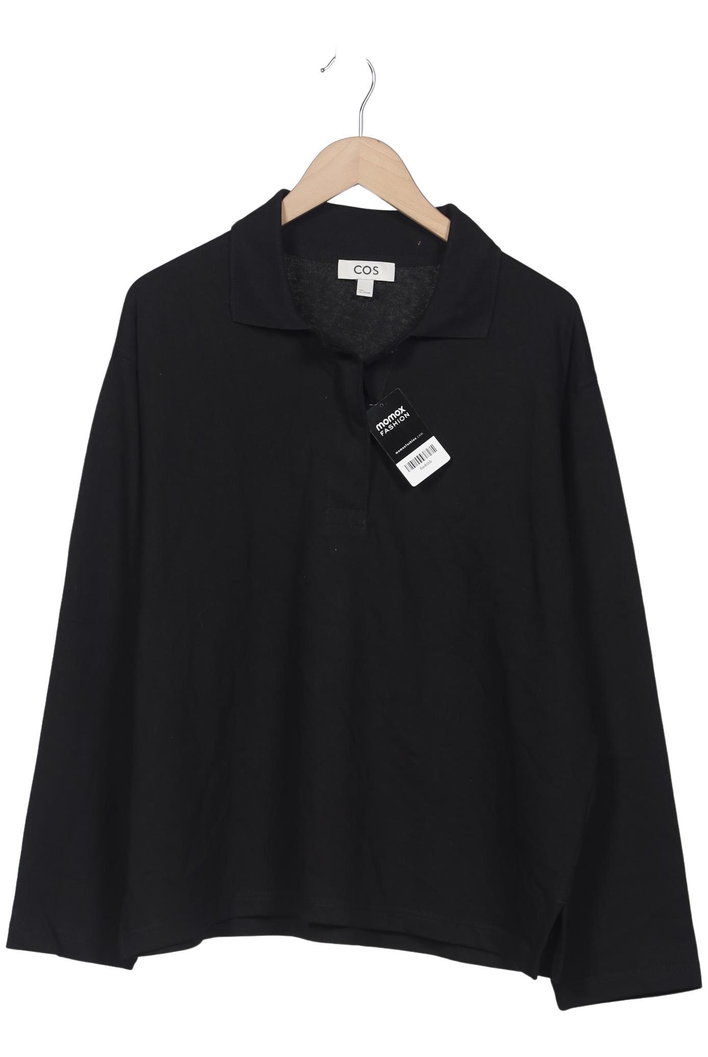 

COS Damen Poloshirt, schwarz, Gr. 42
