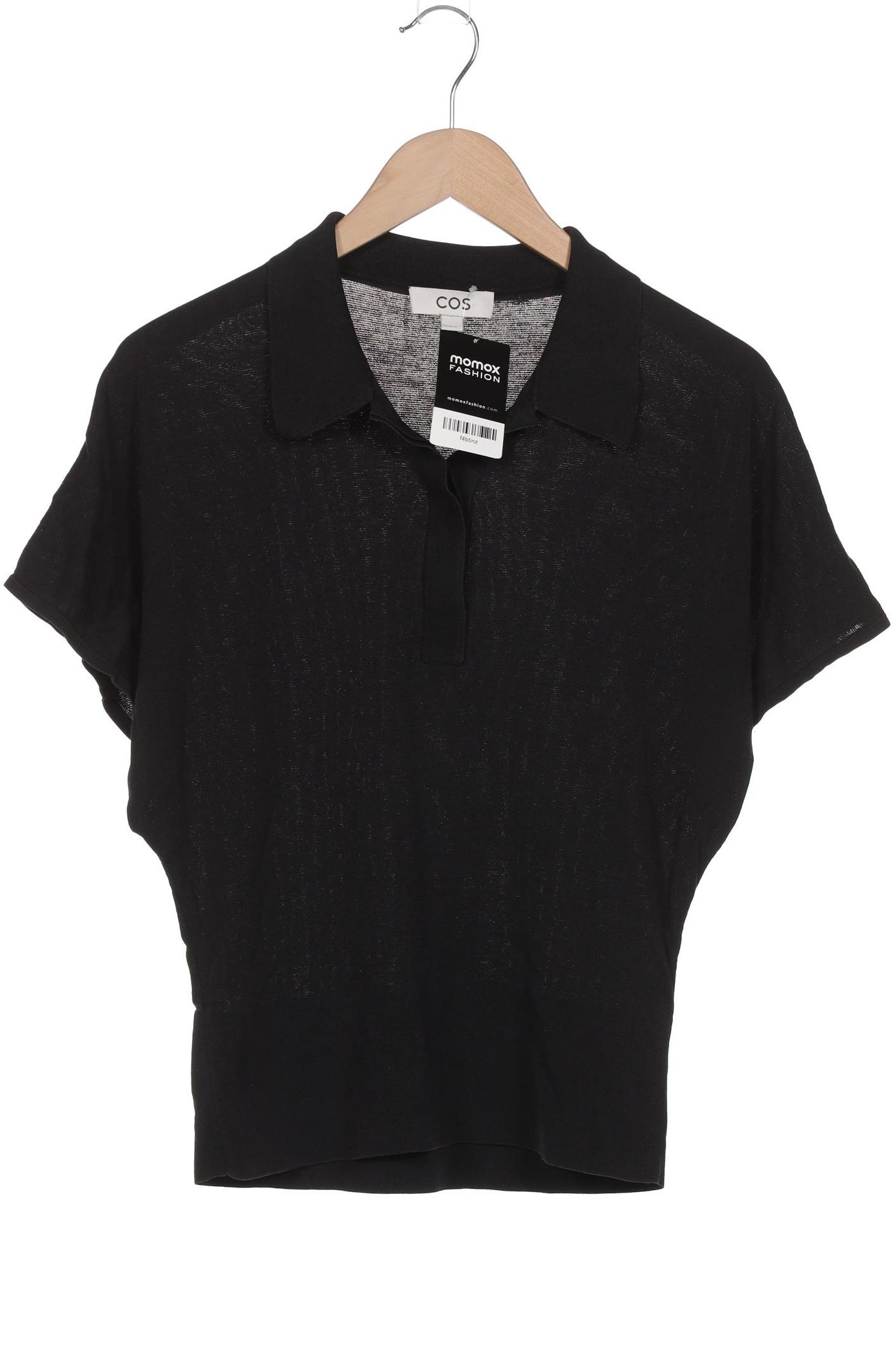 

COS Damen Poloshirt, schwarz, Gr. 38