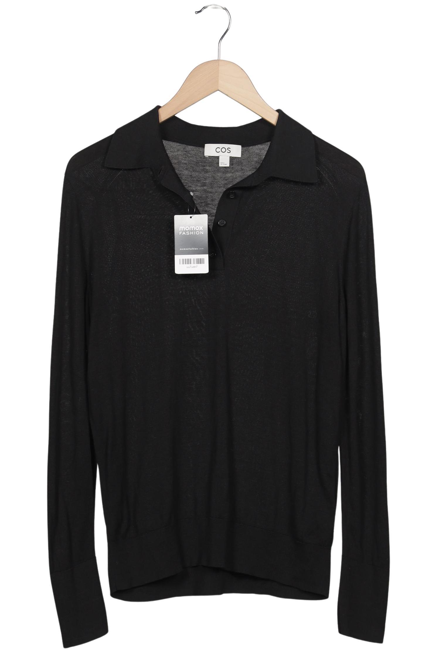 

COS Damen Poloshirt, schwarz, Gr. 38