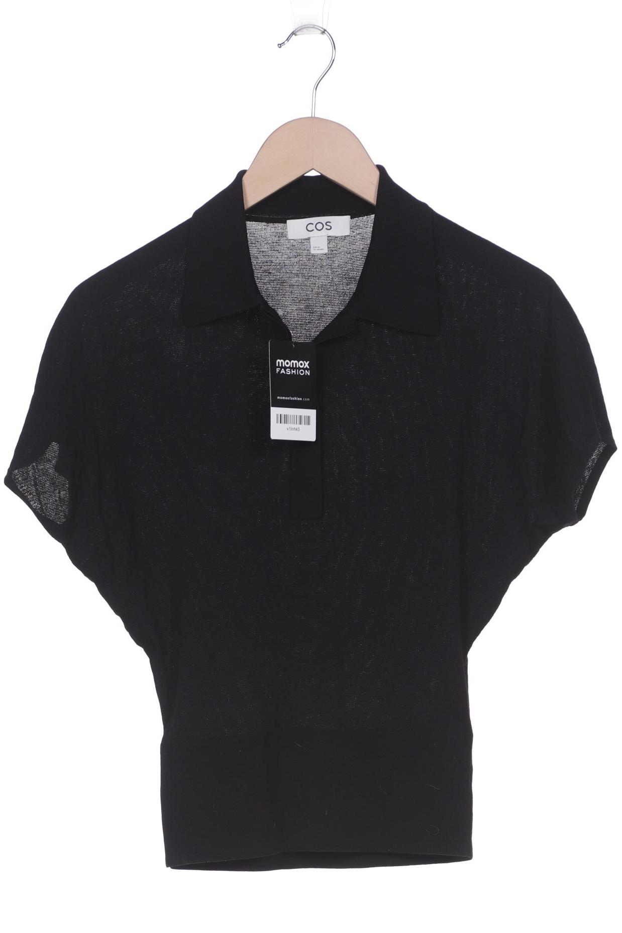 

COS Damen Poloshirt, schwarz, Gr. 34